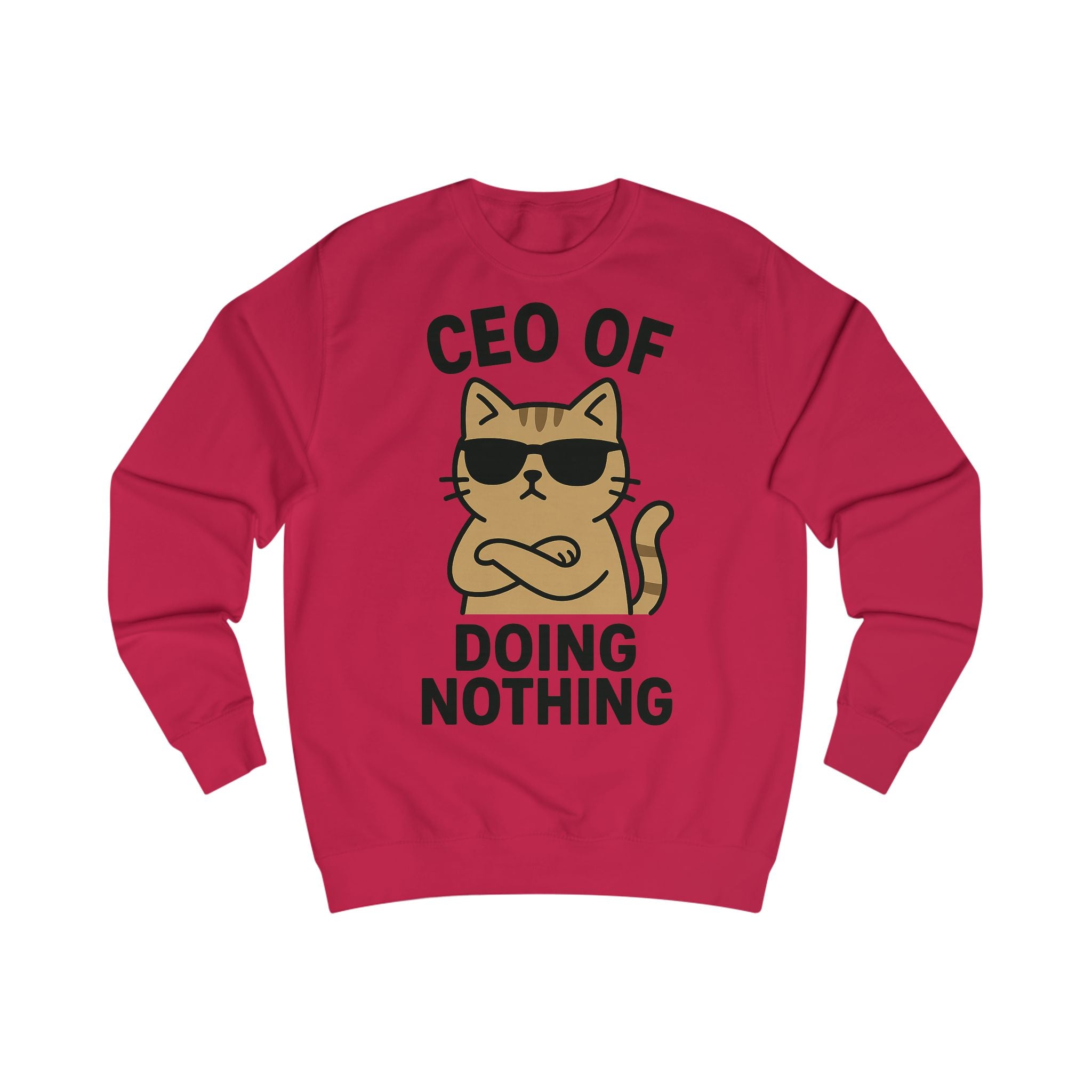 Lustiges Katzen-CEO-Sweatshirt, Gemütlicher Unisex-Pullover