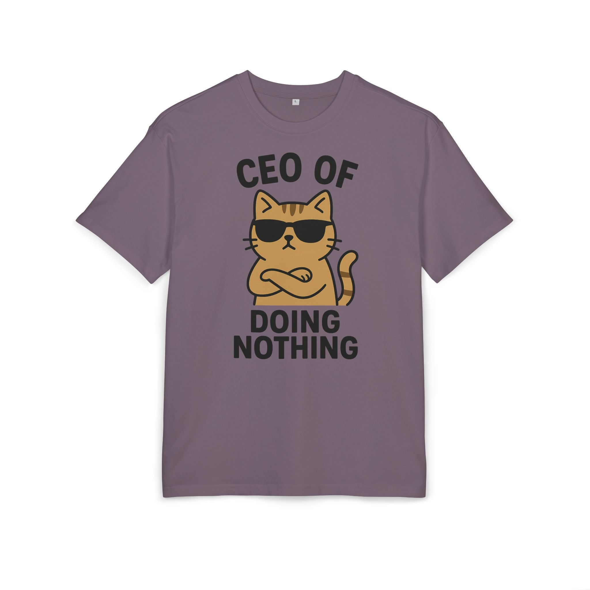 Lustiges Katzen T-Shirt, Unisex Heavy Oversize T-Shirt, CEO of Doing Nothing