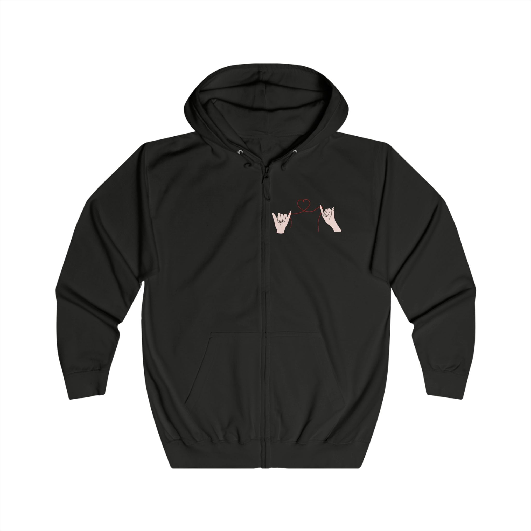Romantic Floral Love Zipp-Hoodie