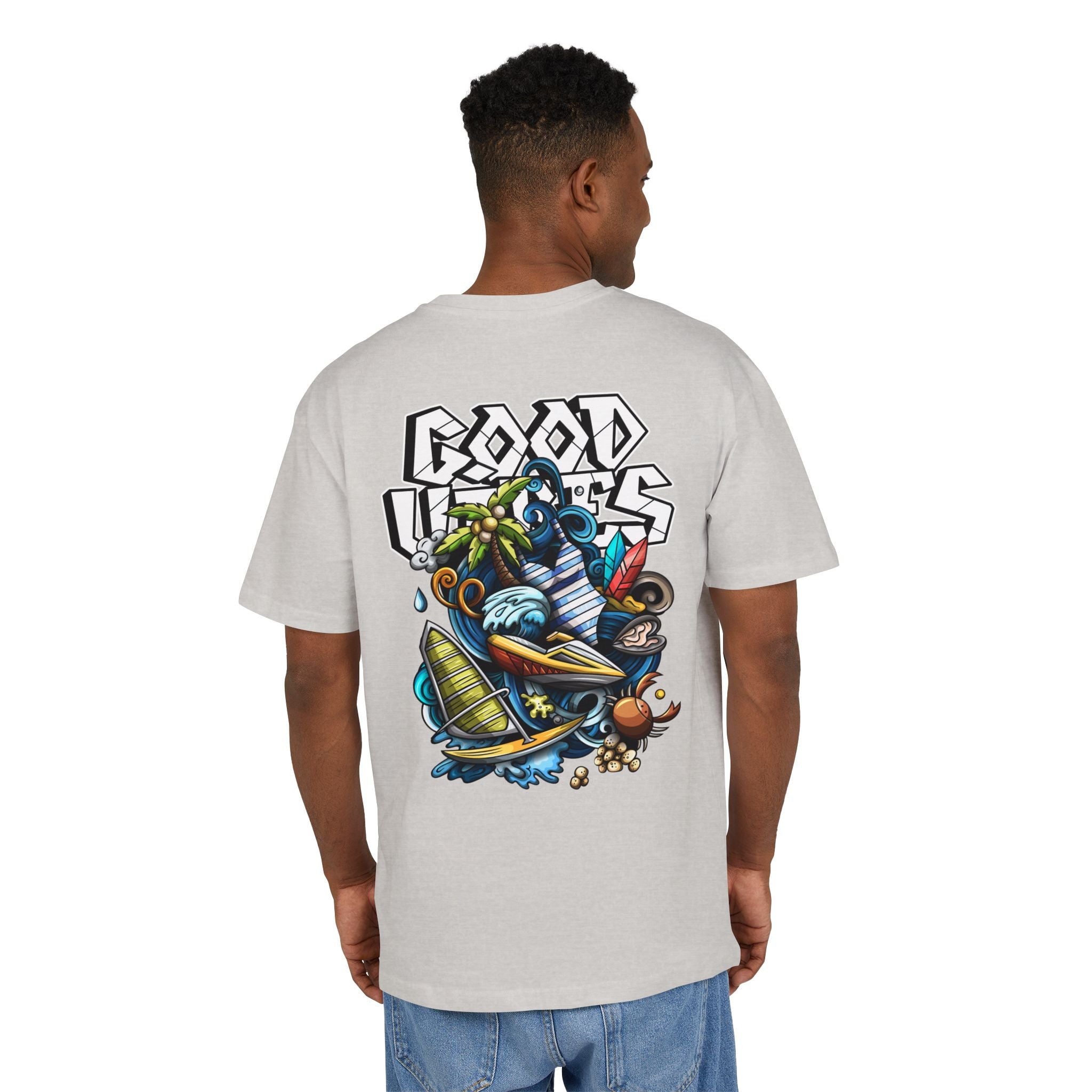 Lebhaftes Grafik-T-Shirt – Unisex Heavy Oversize