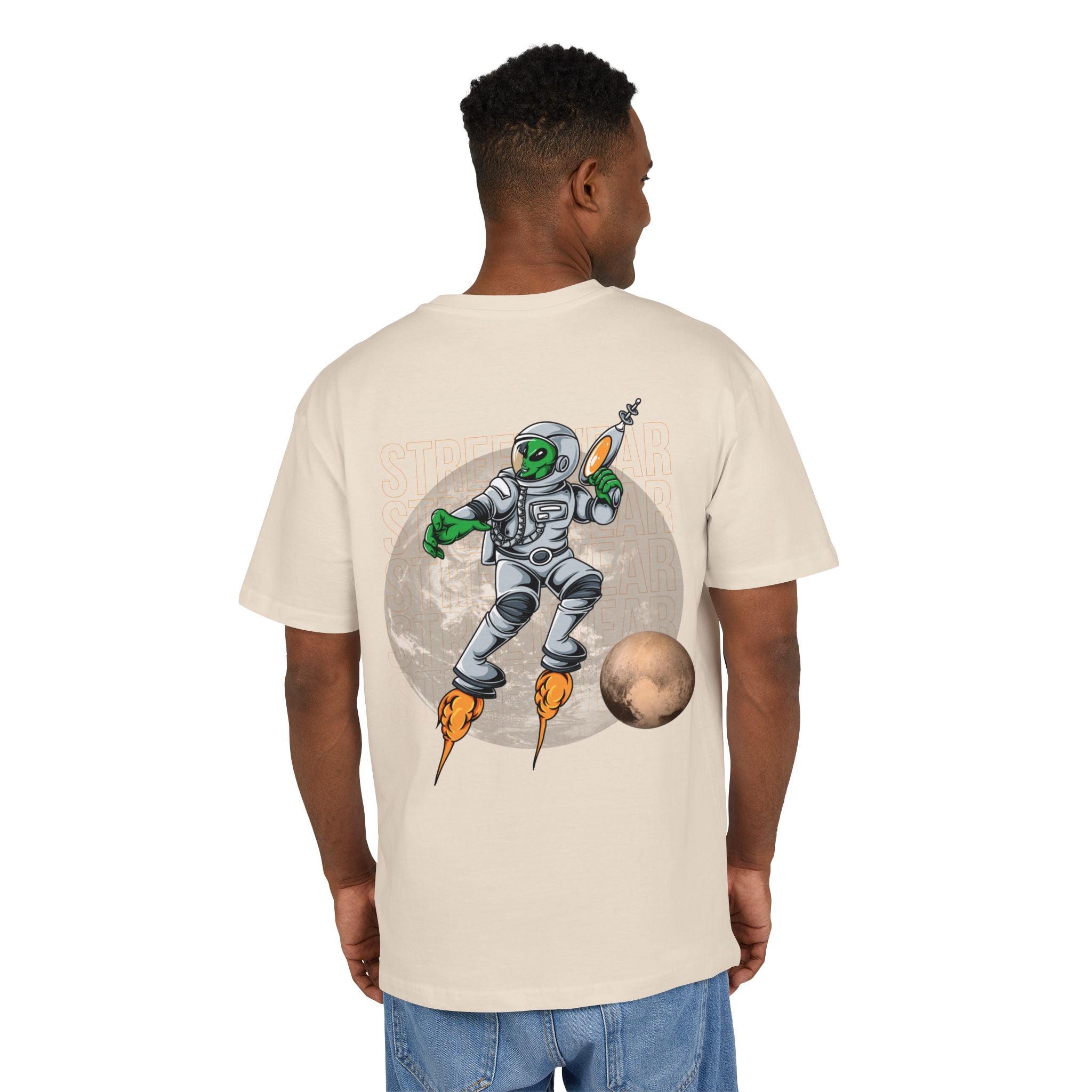 Cosmic Alien Tee, Unisex Oversized Graphic Shirt