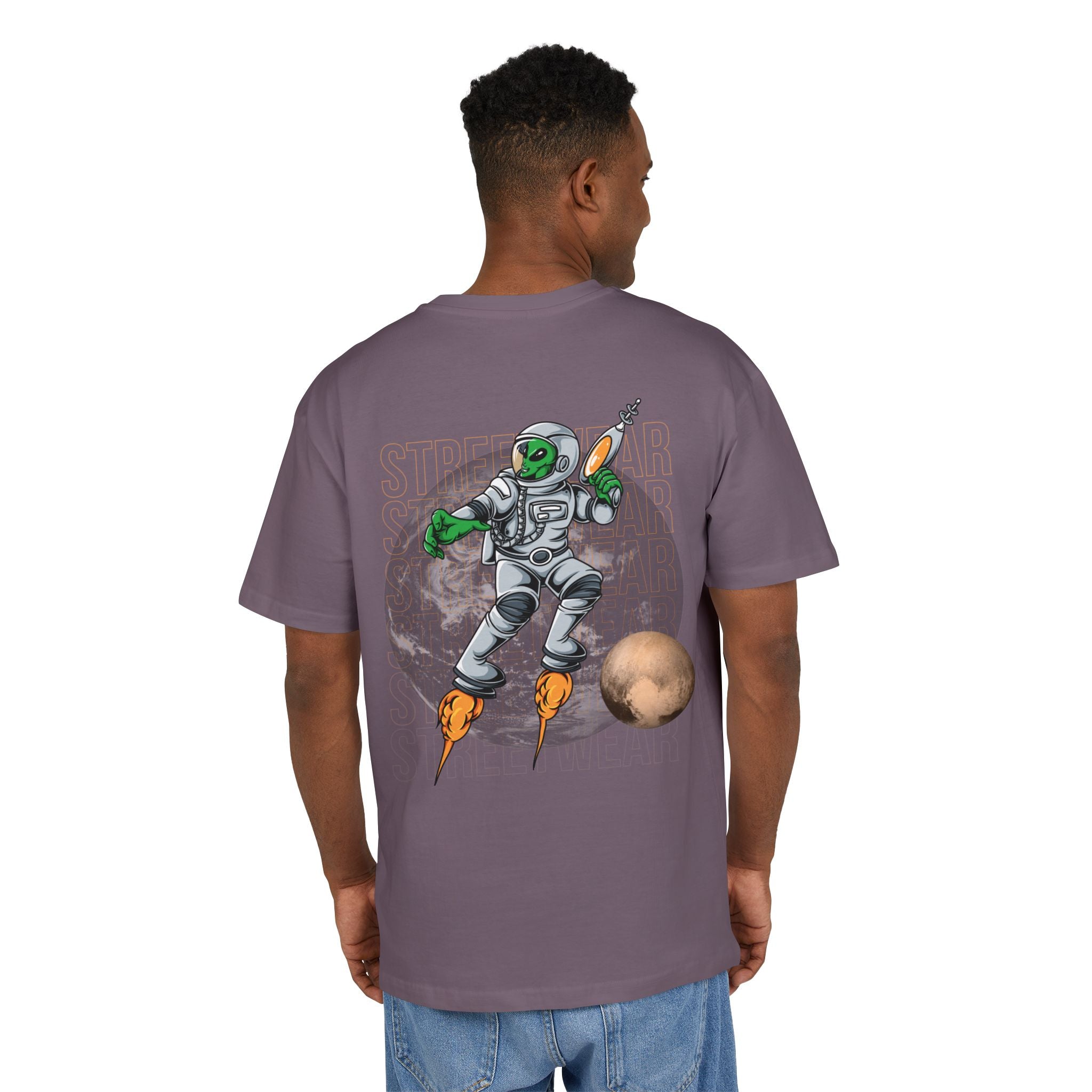 Cosmic Alien Tee, Unisex Oversized Graphic Shirt