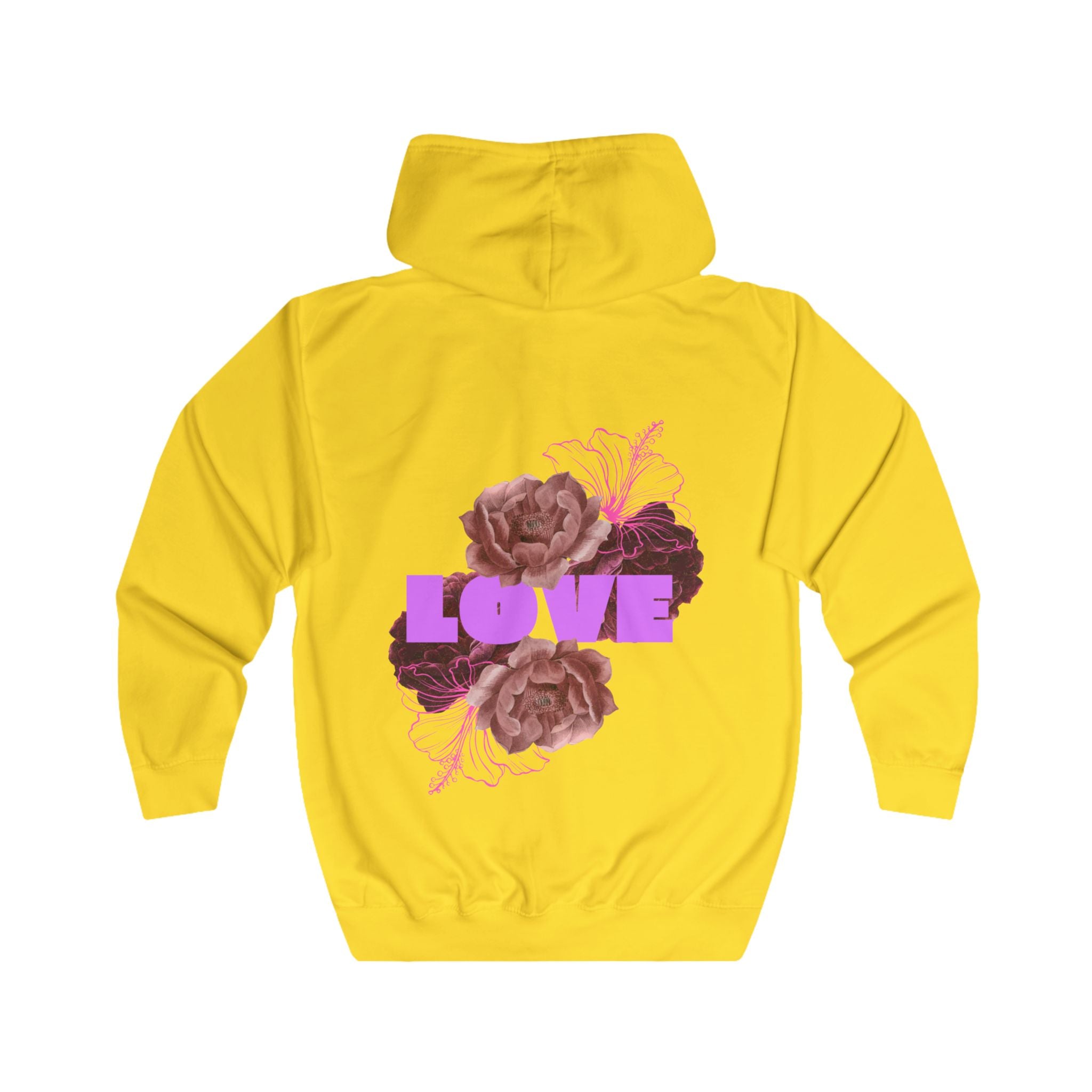 Romantic Floral Love Zipp-Hoodie