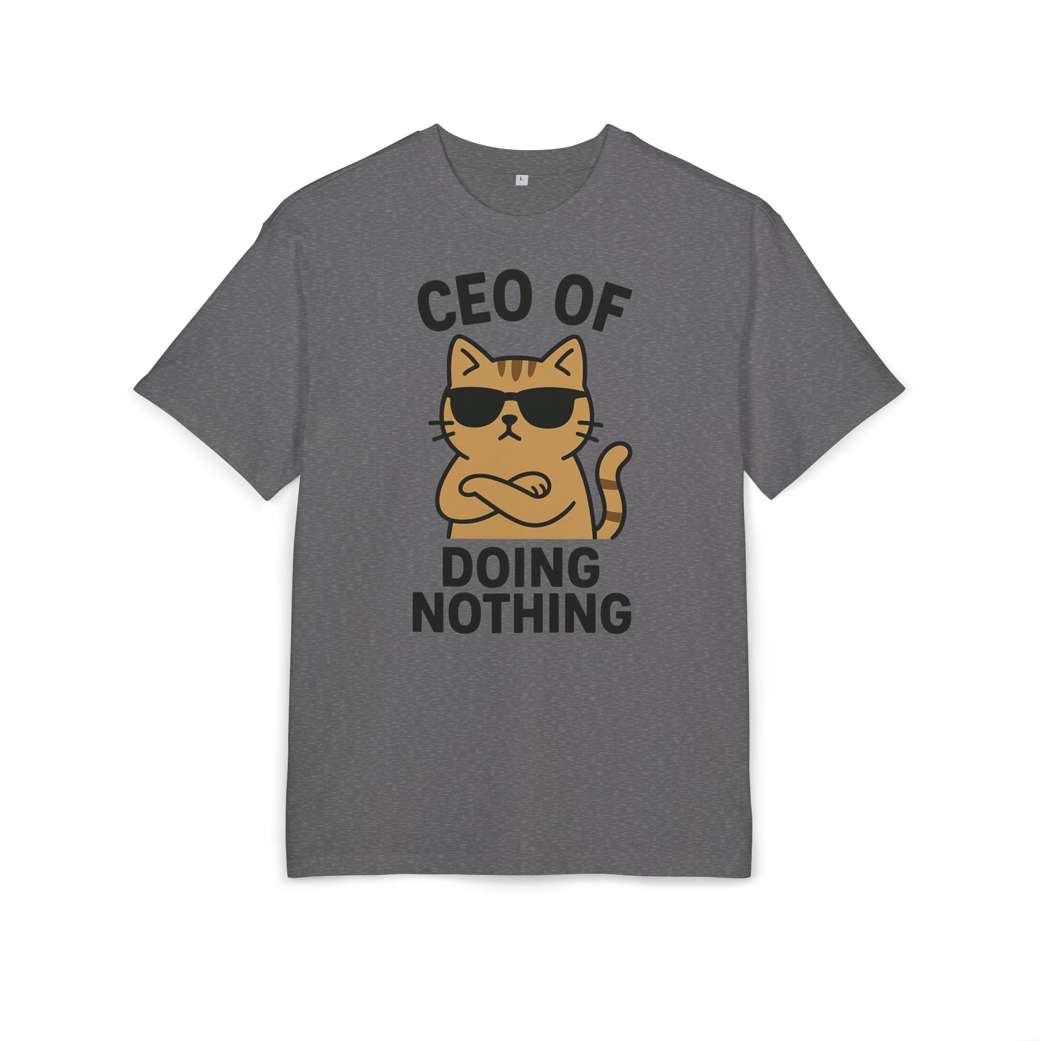 Lustiges Katzen T-Shirt, Unisex Heavy Oversize T-Shirt, CEO of Doing Nothing