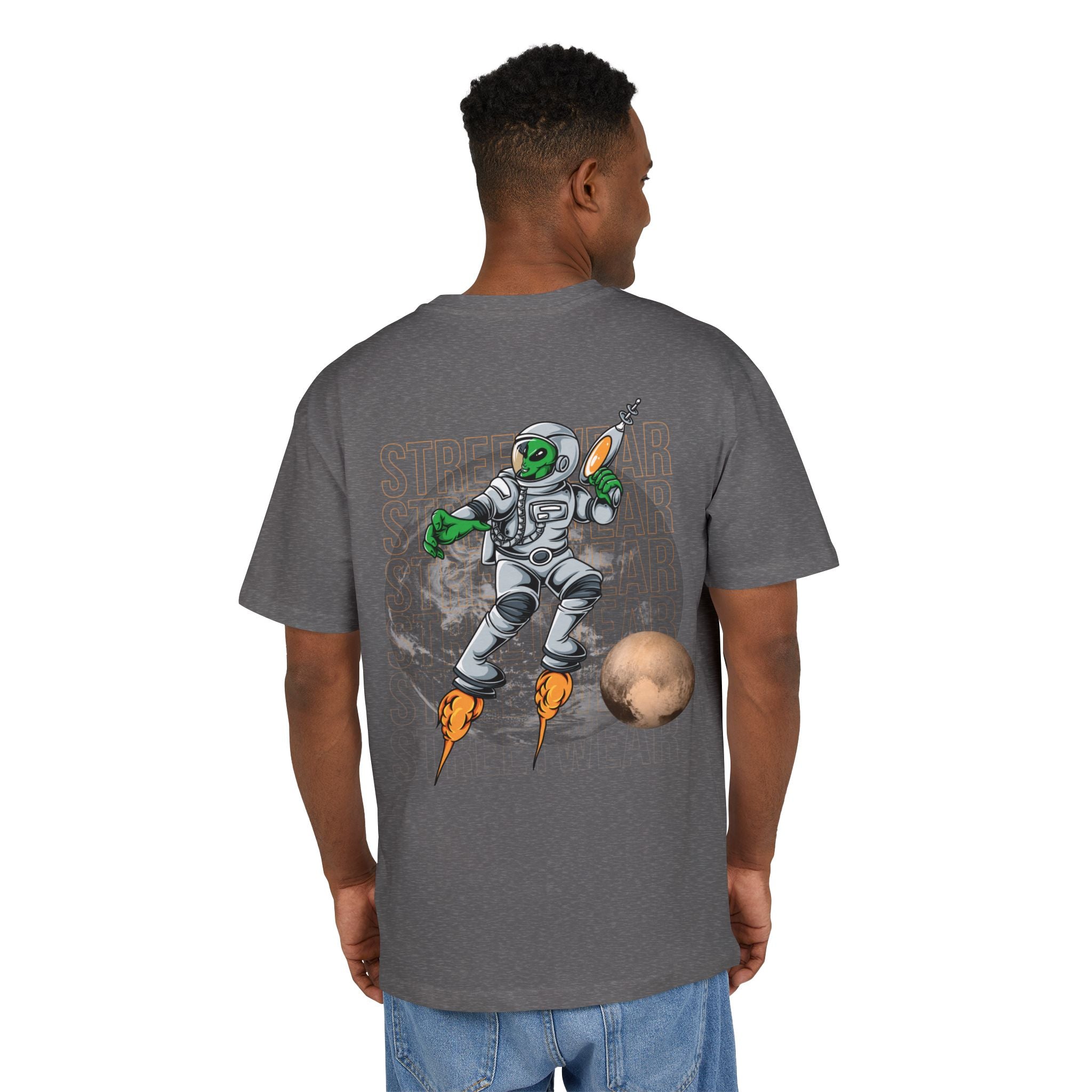 Cosmic Alien Tee, Unisex Oversized Graphic Shirt