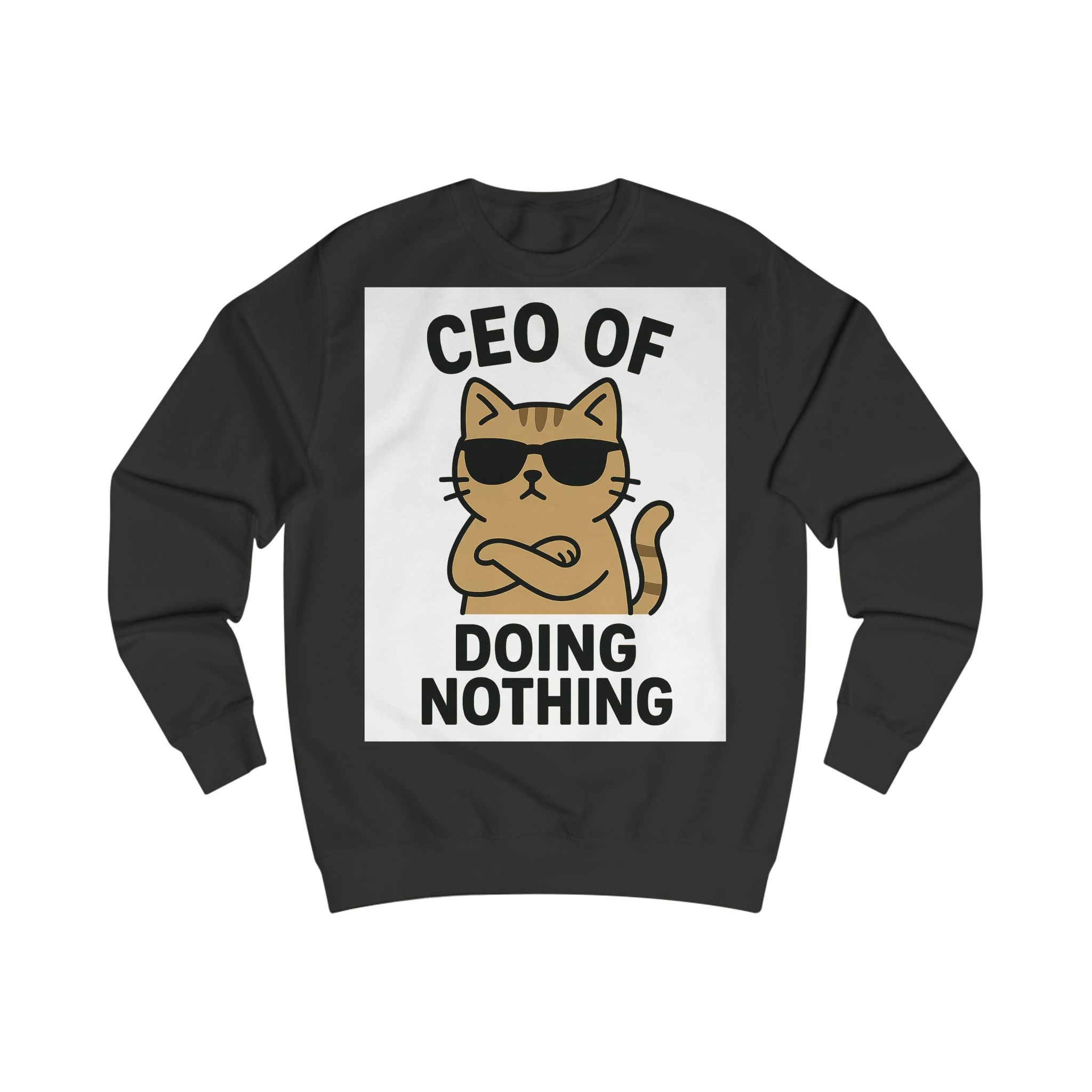 Lustiges Katzen-CEO-Sweatshirt, Gemütlicher Unisex-Pullover