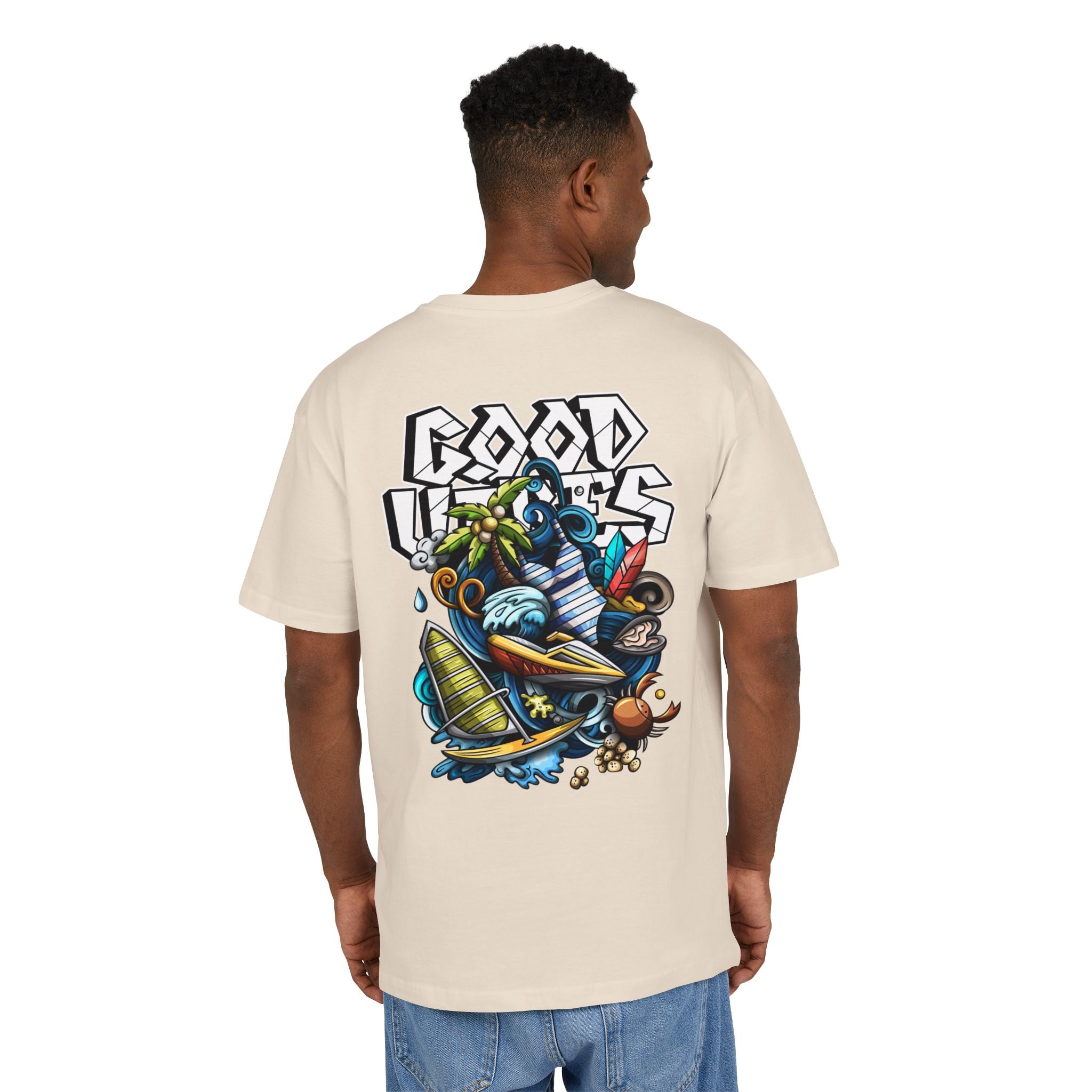 Lebhaftes Grafik-T-Shirt – Unisex Heavy Oversize