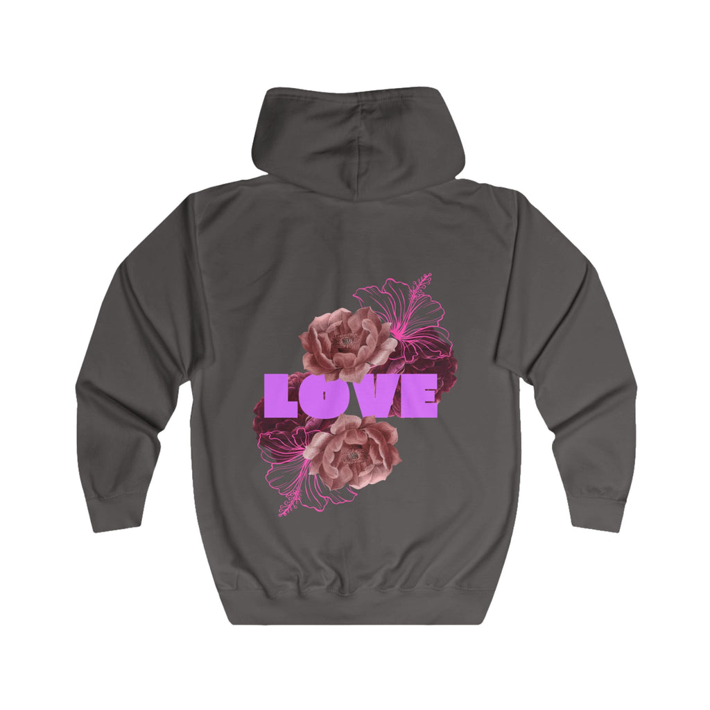 Romantic Floral Love Zipp-Hoodie