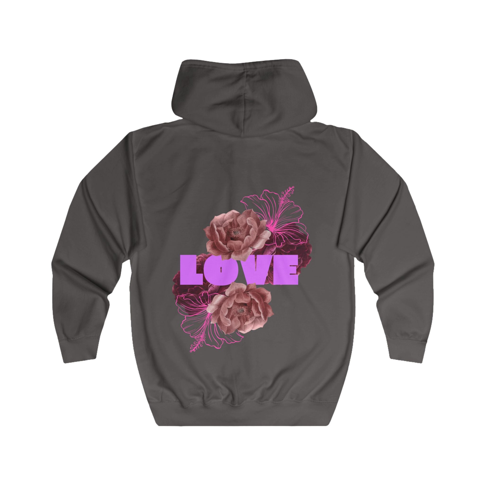 Romantic Floral Love Zipp-Hoodie