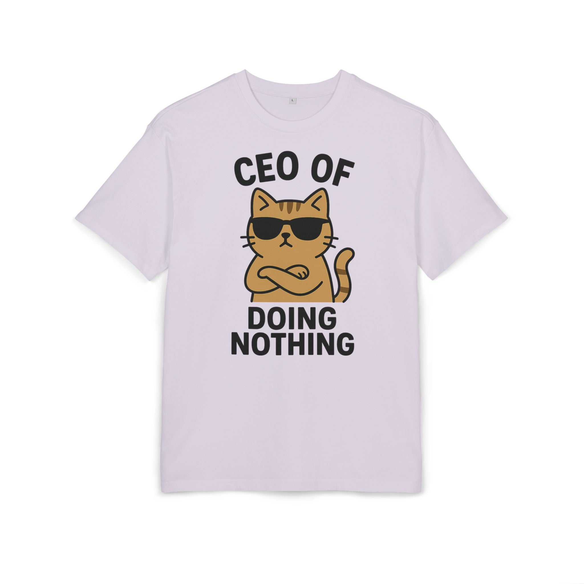 Lustiges Katzen T-Shirt, Unisex Heavy Oversize T-Shirt, CEO of Doing Nothing