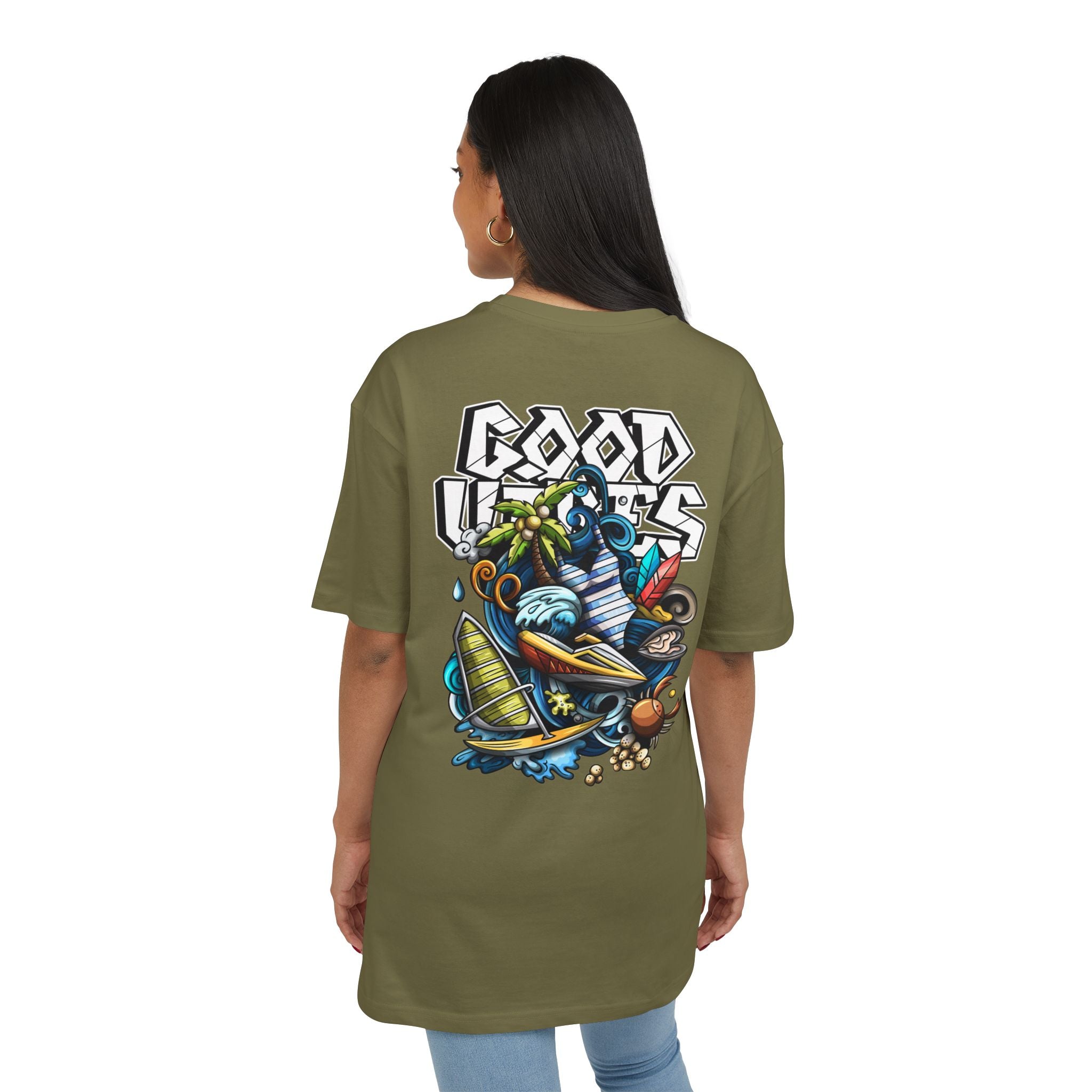 Lebhaftes Grafik-T-Shirt – Unisex Heavy Oversize