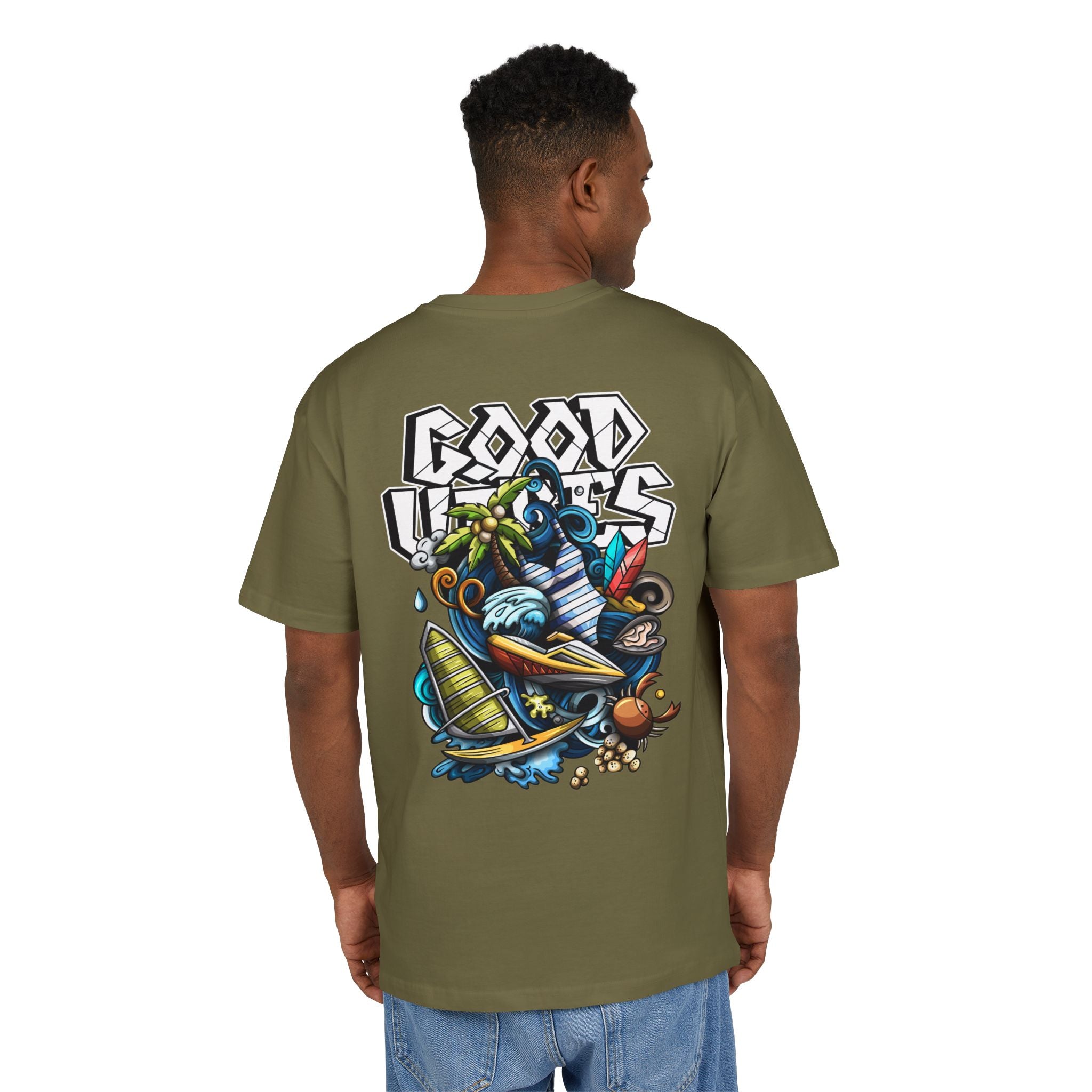 Lebhaftes Grafik-T-Shirt – Unisex Heavy Oversize