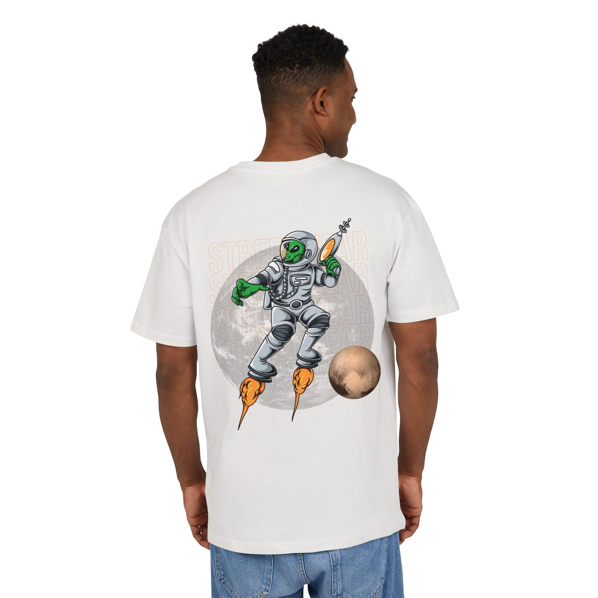 Cosmic Alien Tee, Unisex Oversized Graphic Shirt