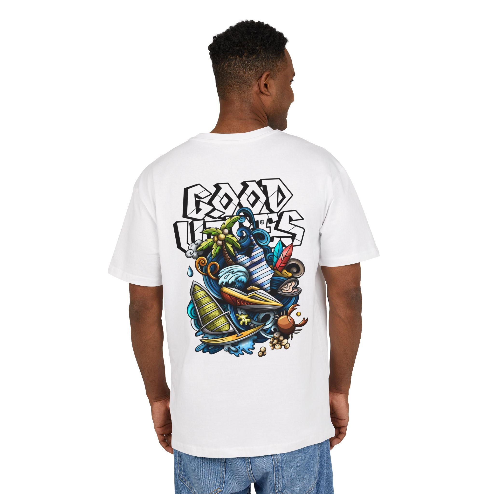 Lebhaftes Grafik-T-Shirt – Unisex Heavy Oversize