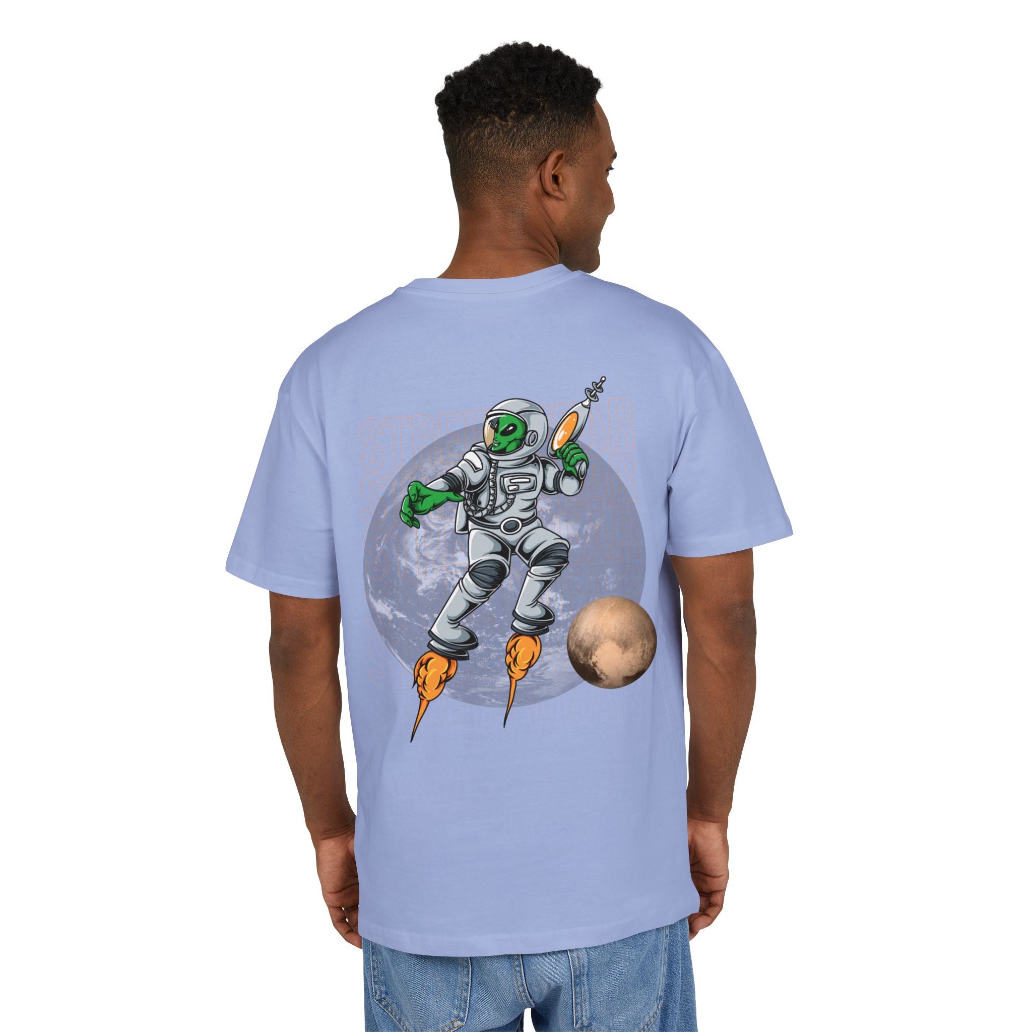 Cosmic Alien Tee, Unisex Oversized Graphic Shirt