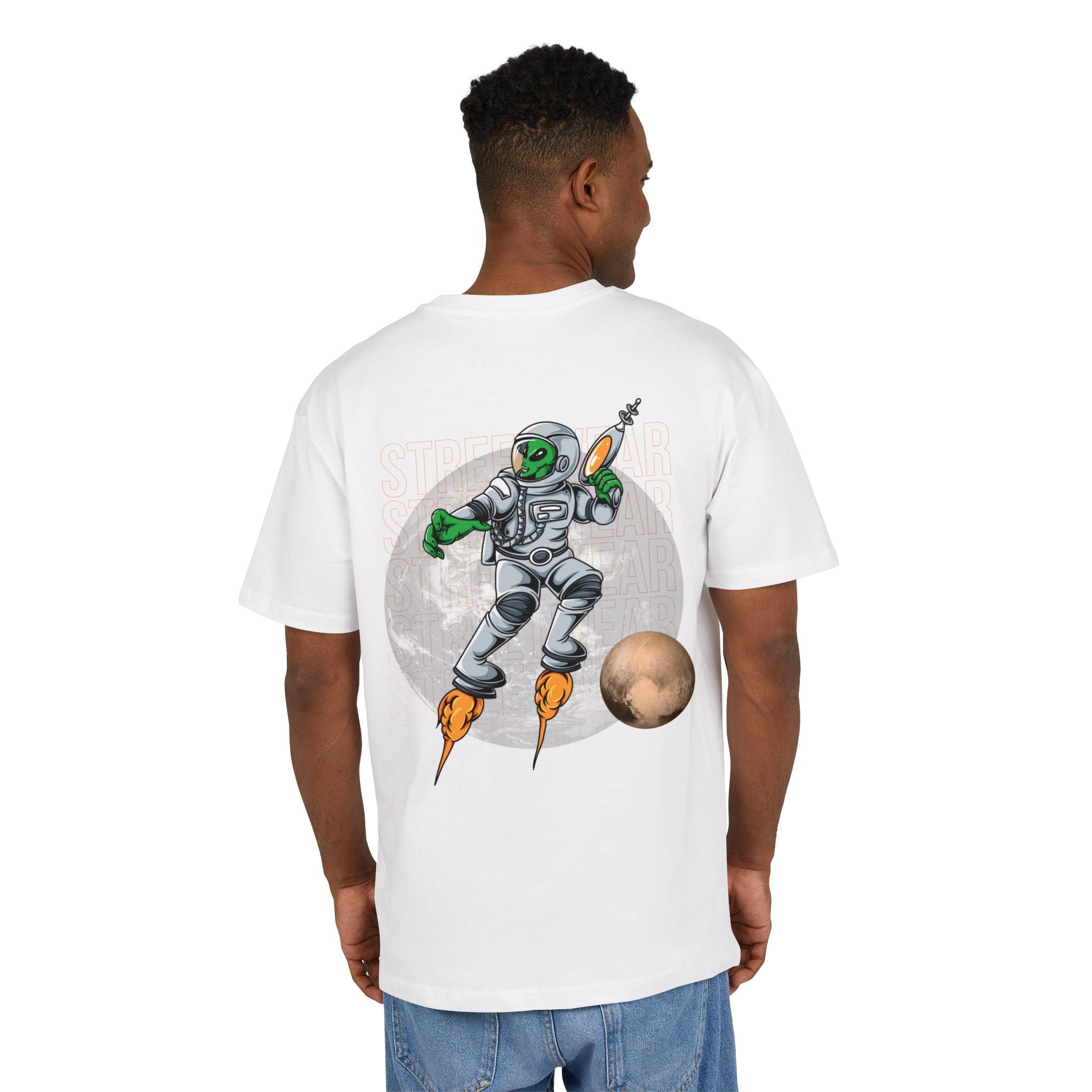 Cosmic Alien Tee, Unisex Oversized Graphic Shirt