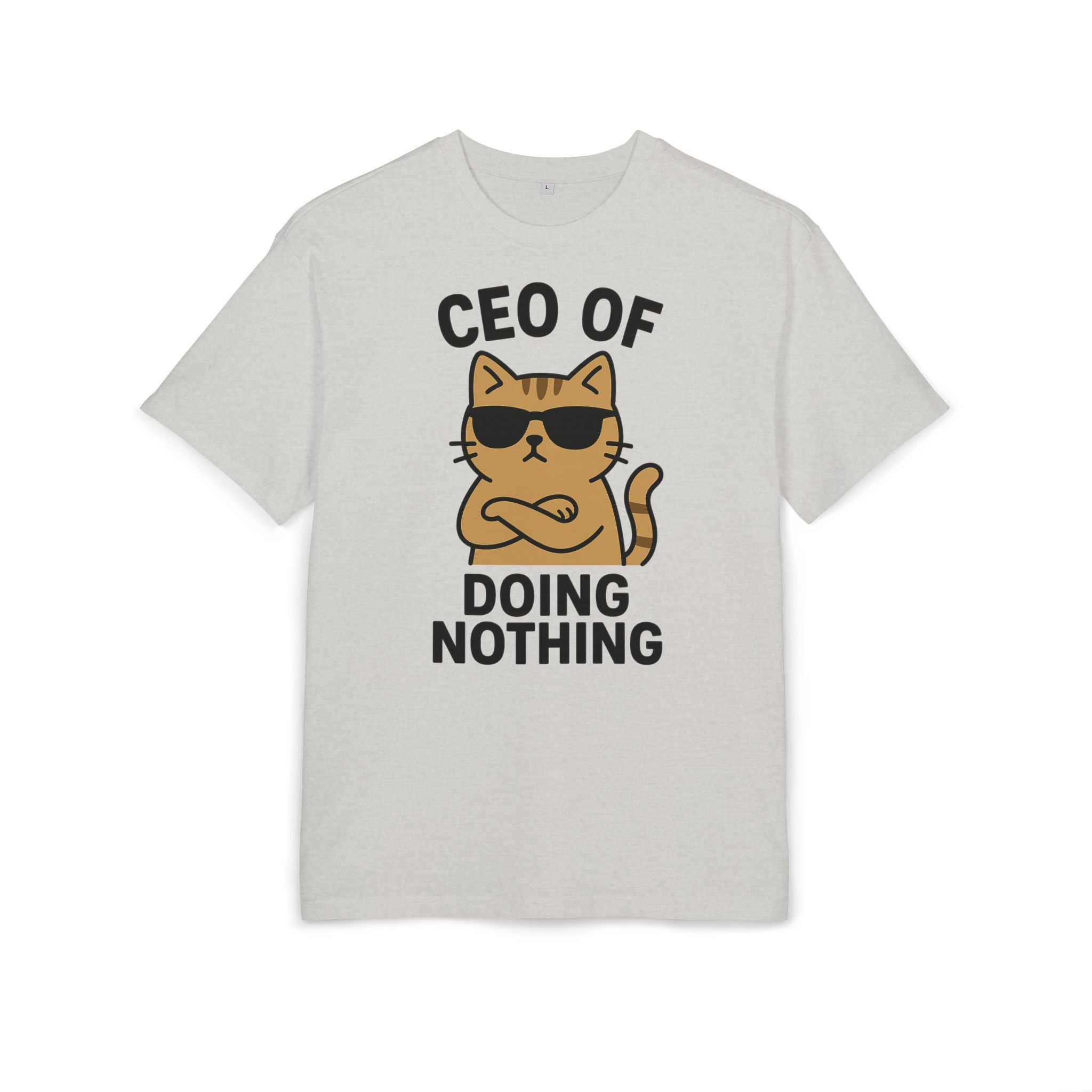 Lustiges Katzen T-Shirt, Unisex Heavy Oversize T-Shirt, CEO of Doing Nothing