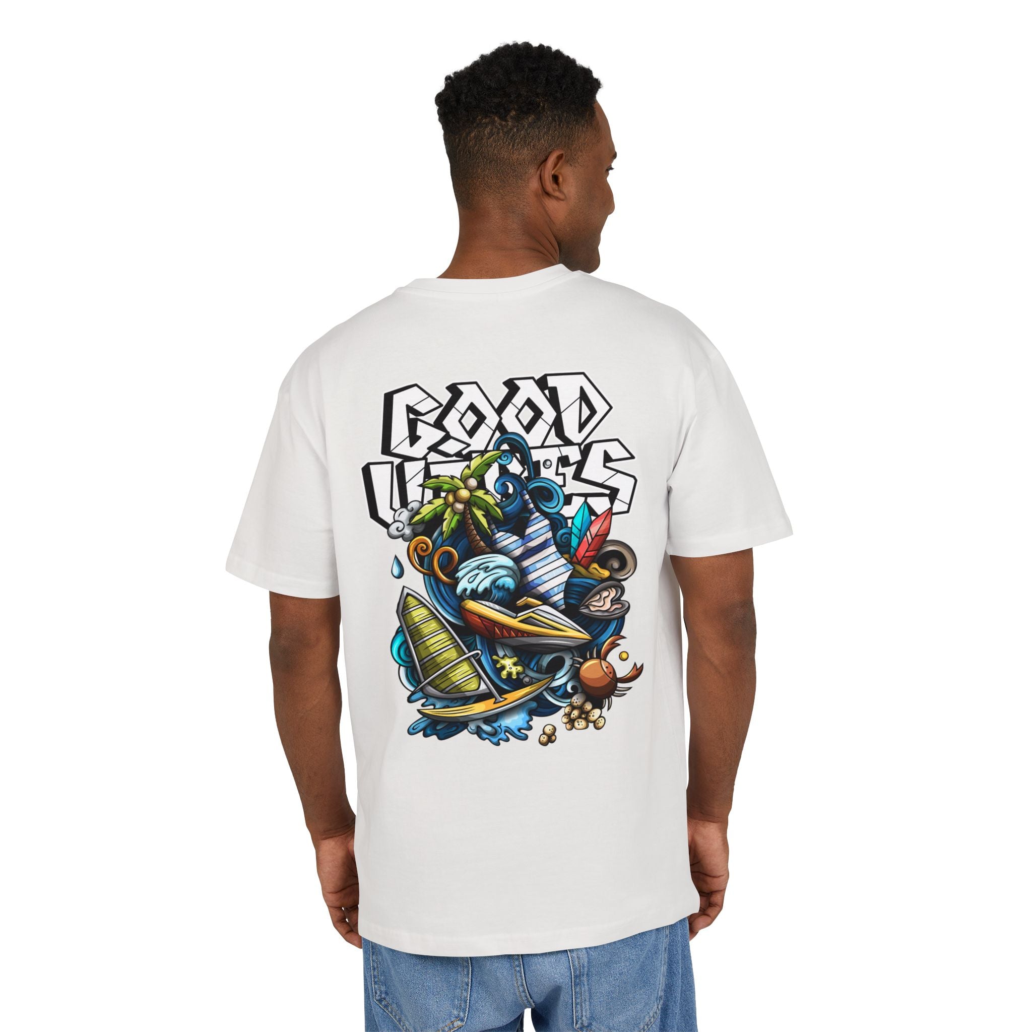 Lebhaftes Grafik-T-Shirt – Unisex Heavy Oversize
