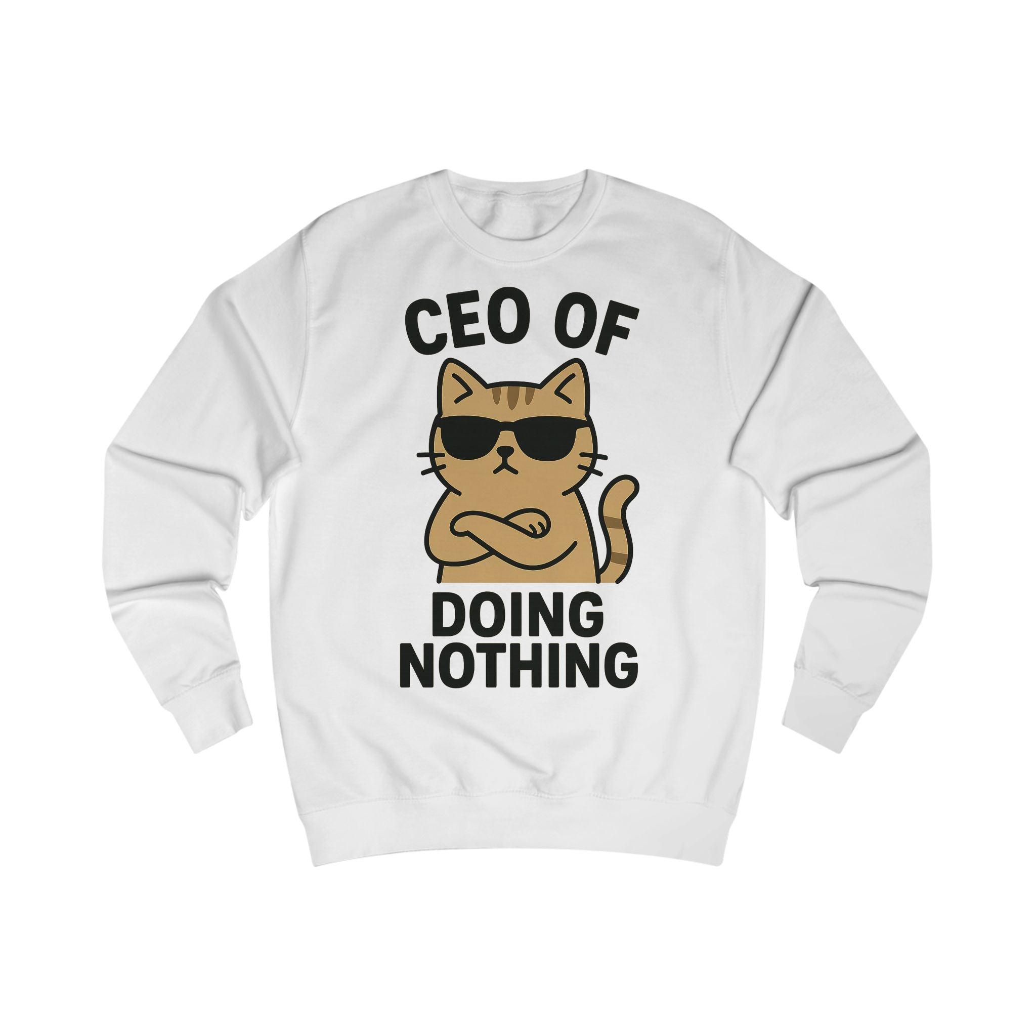 Lustiges Katzen-CEO-Sweatshirt, Gemütlicher Unisex-Pullover