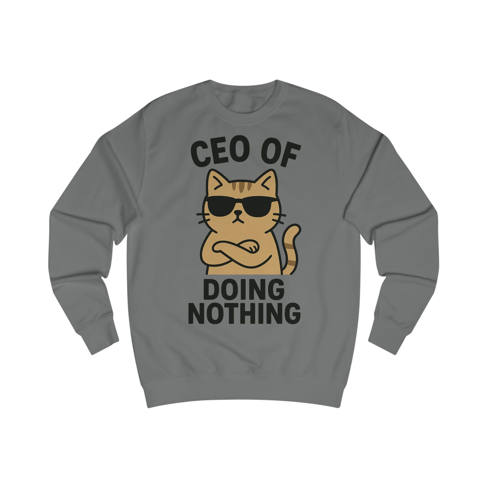 Lustiges Katzen-CEO-Sweatshirt, Gemütlicher Unisex-Pullover
