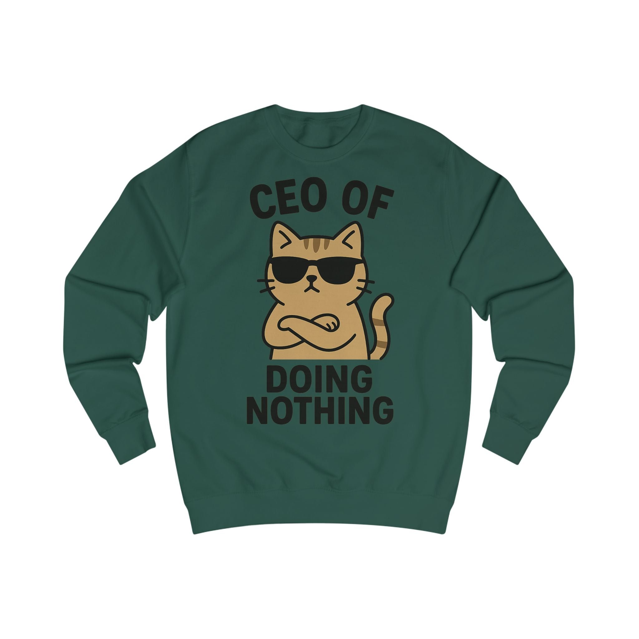 Lustiges Katzen-CEO-Sweatshirt, Gemütlicher Unisex-Pullover