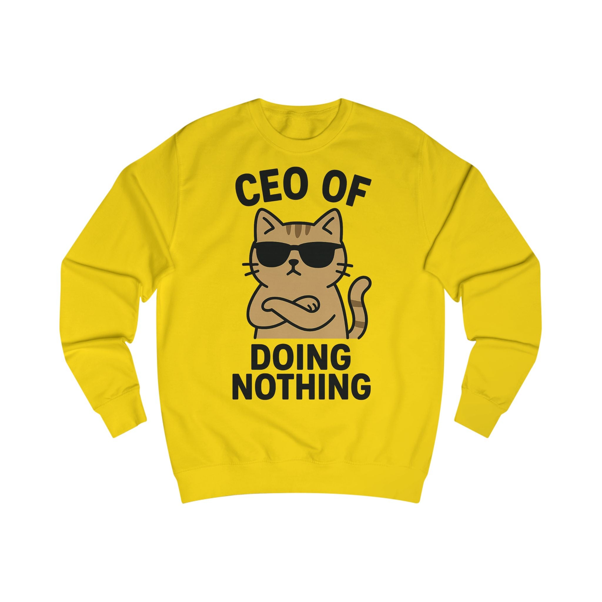 Lustiges Katzen-CEO-Sweatshirt, Gemütlicher Unisex-Pullover