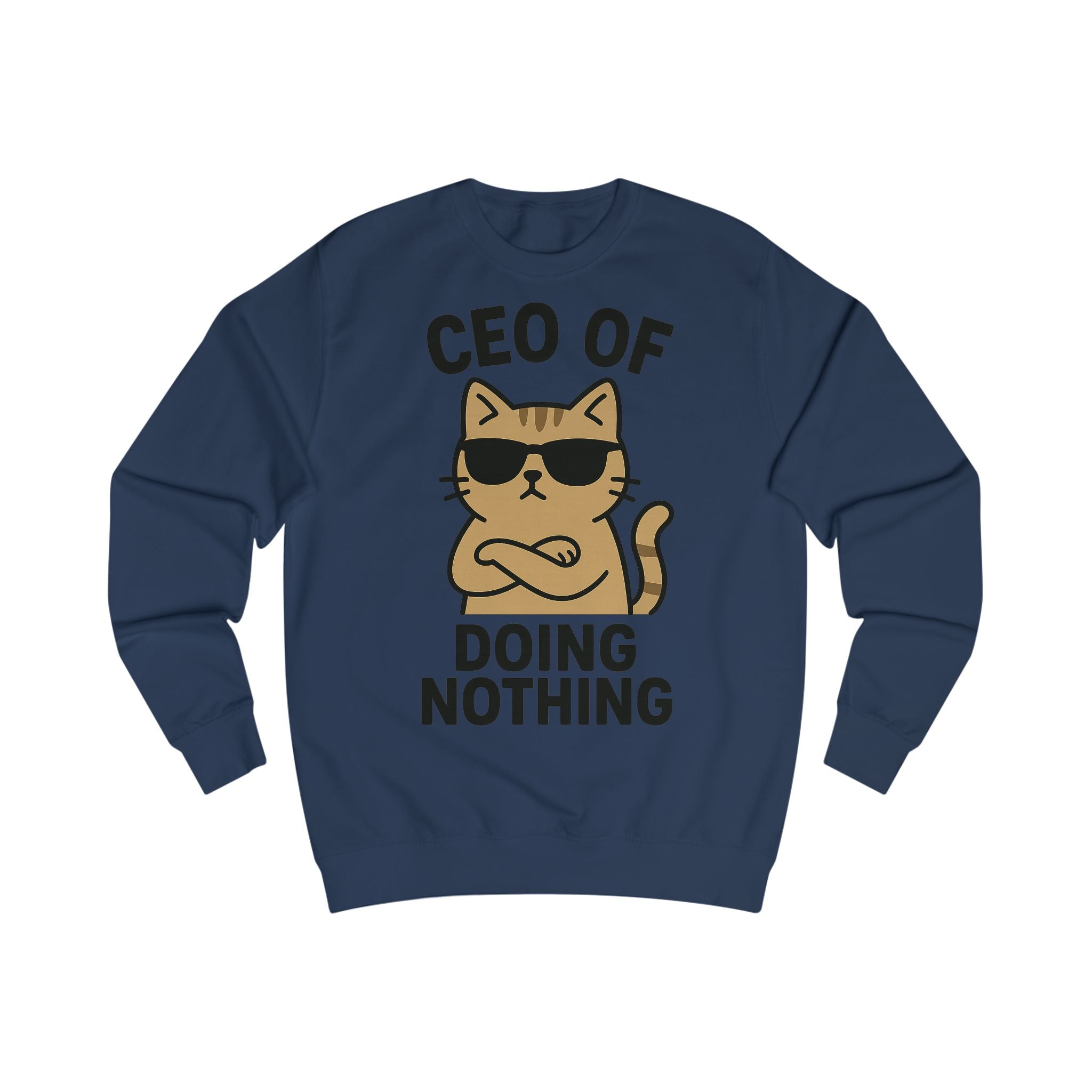 Lustiges Katzen-CEO-Sweatshirt, Gemütlicher Unisex-Pullover