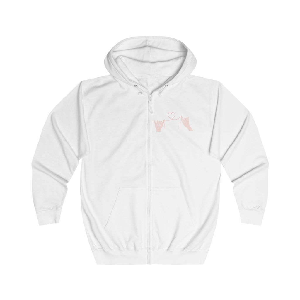 Romantic Floral Love Zipp-Hoodie