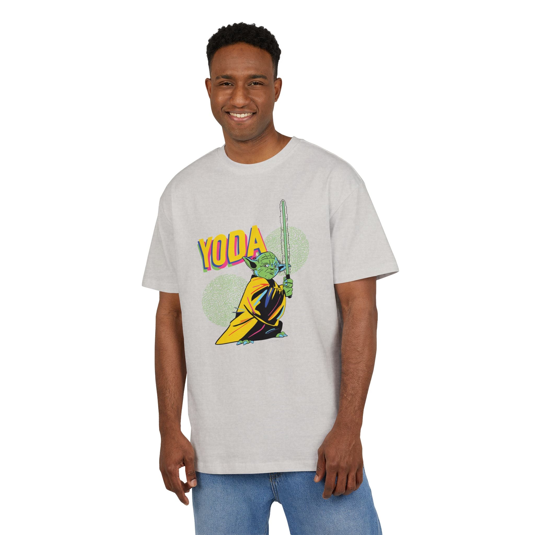 Yoda Inspired Unisex Heavy Oversize T-shirt