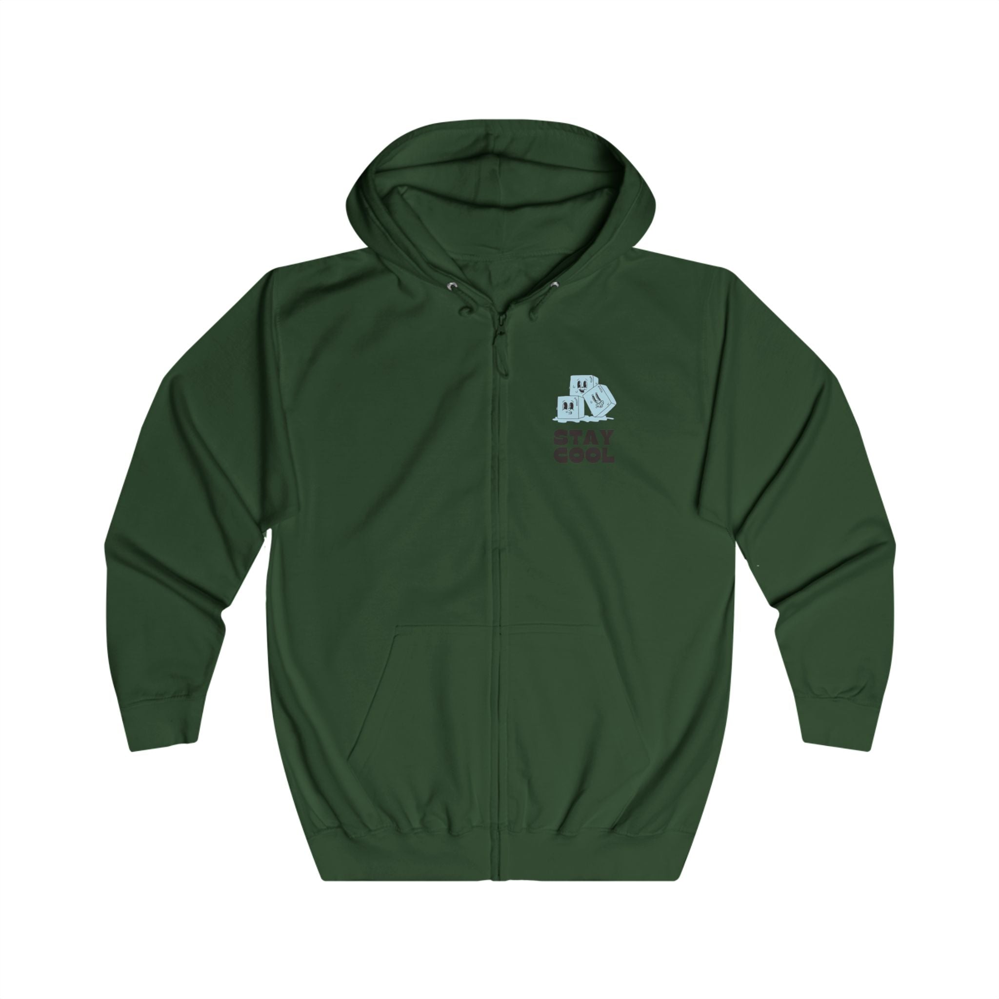 Unisex Full Zip Hoodie Stay Cool