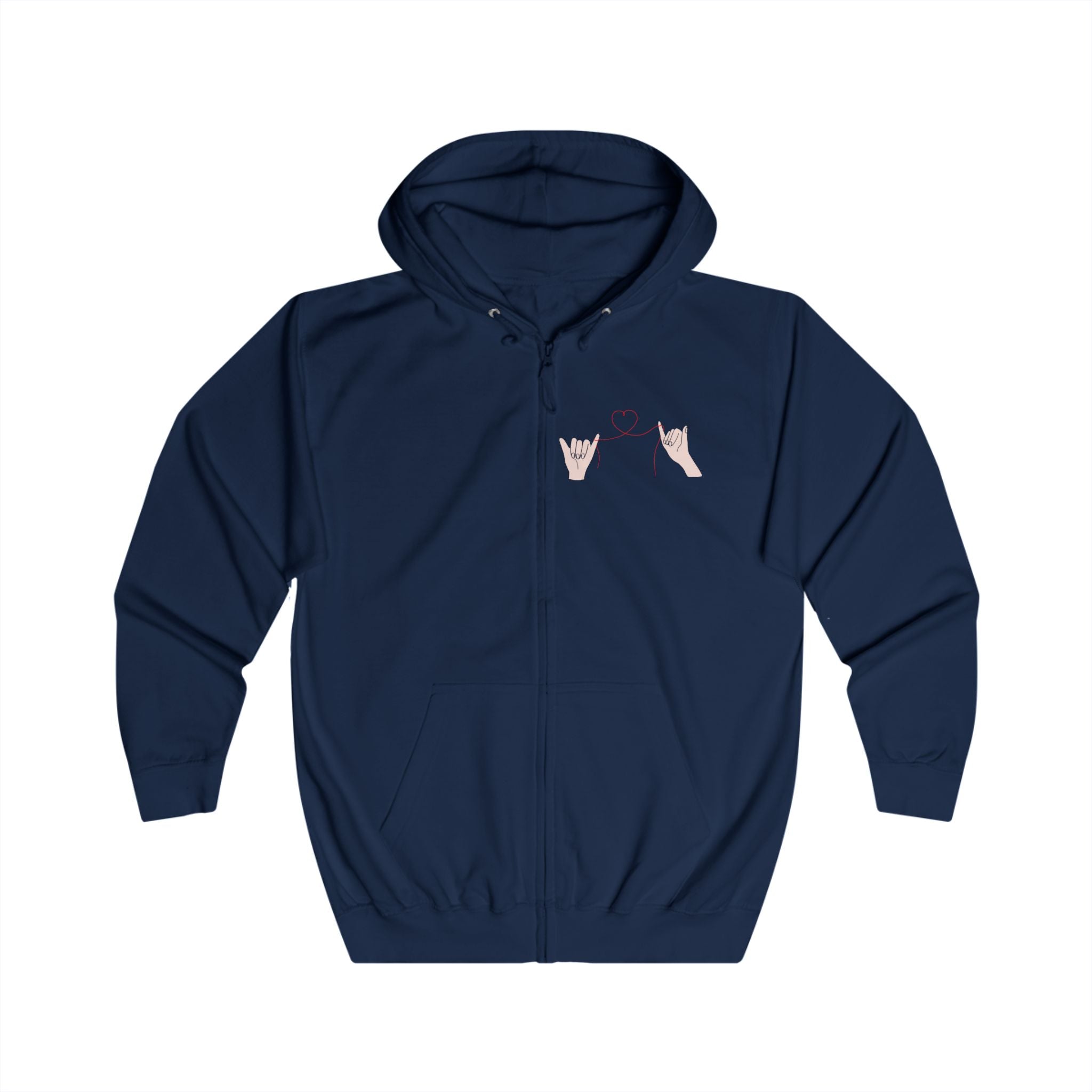 Romantic Floral Love Zipp-Hoodie
