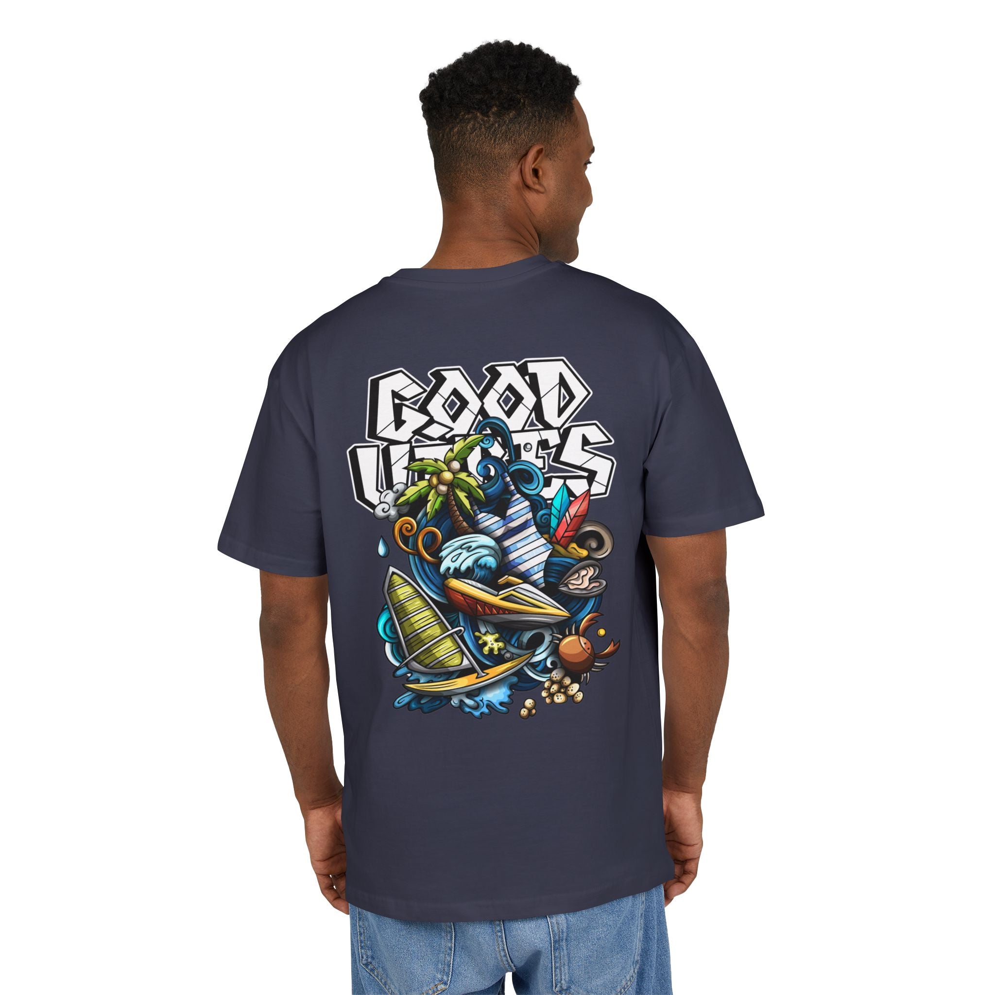 Lebhaftes Grafik-T-Shirt – Unisex Heavy Oversize