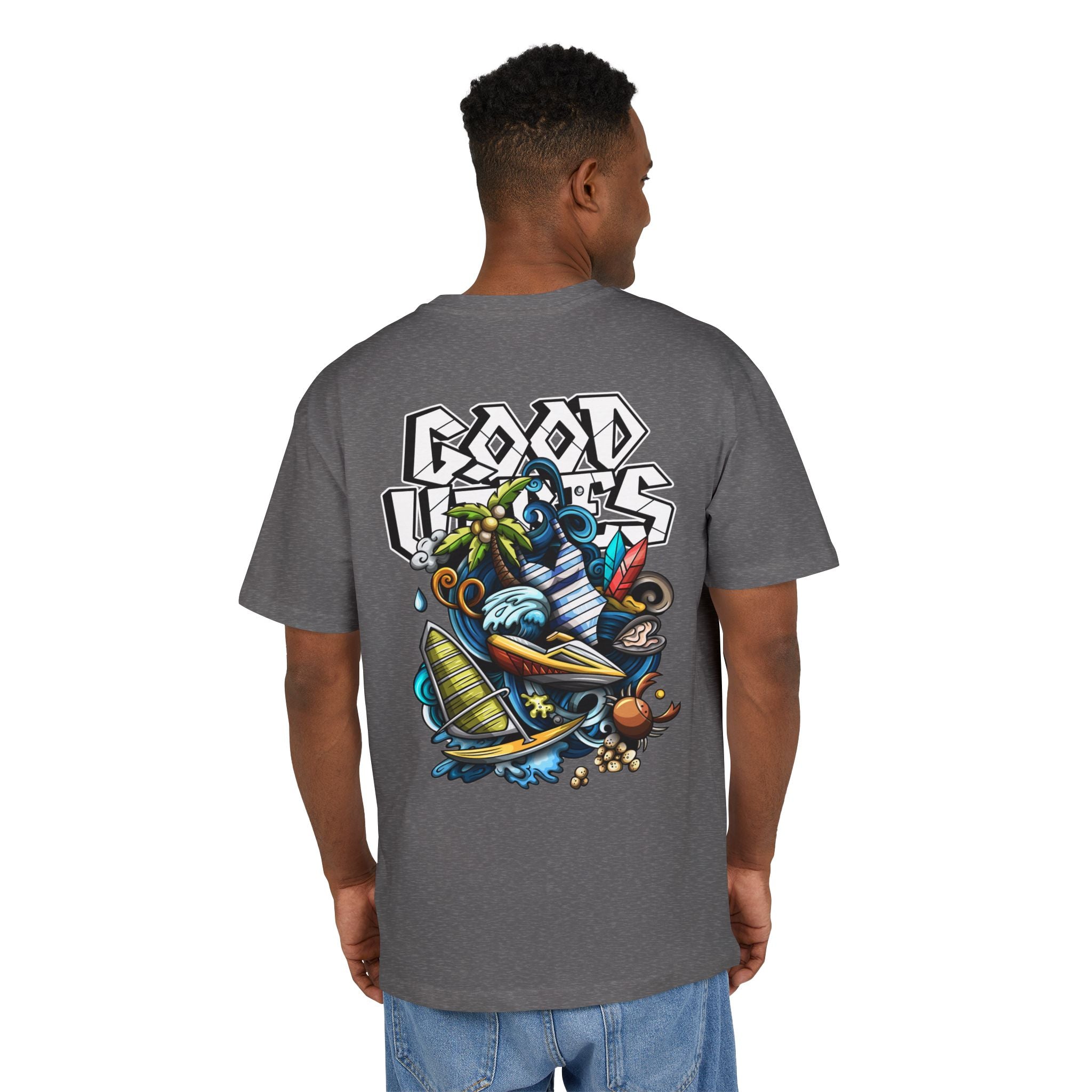 Lebhaftes Grafik-T-Shirt – Unisex Heavy Oversize
