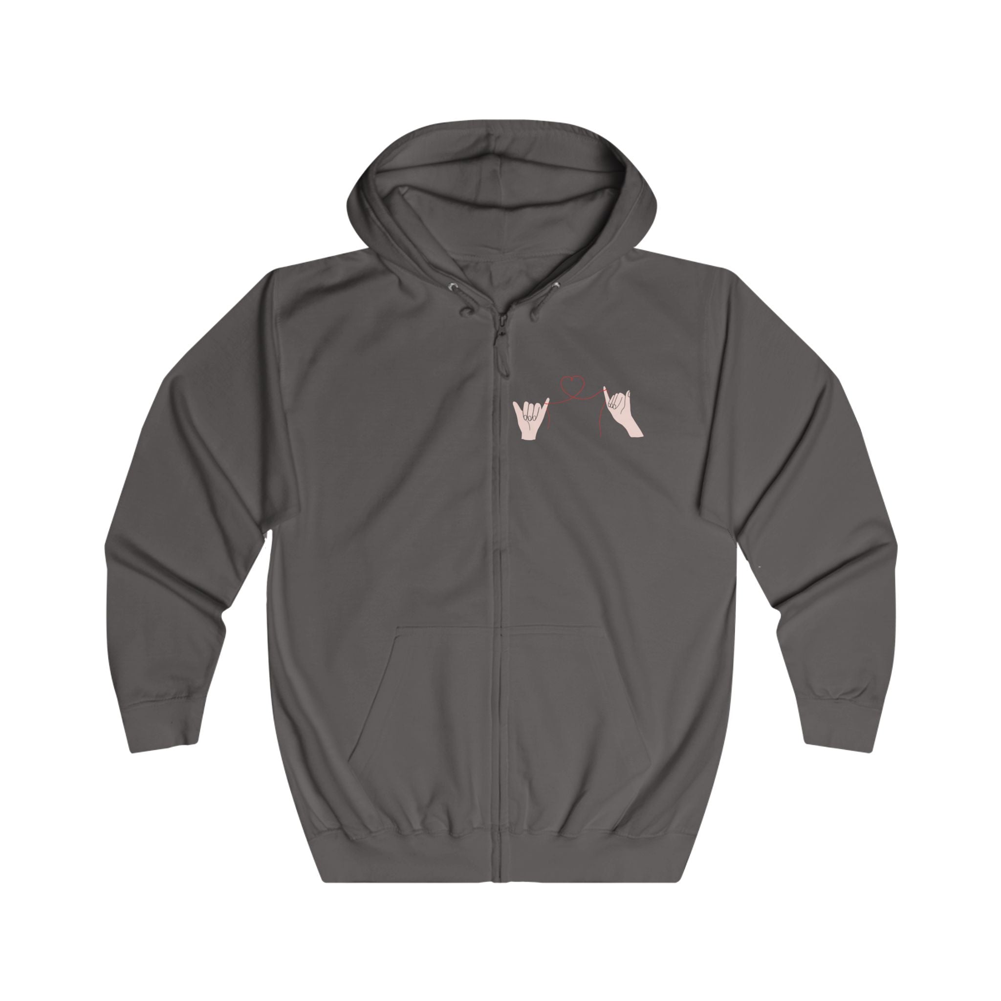 Romantic Floral Love Zipp-Hoodie