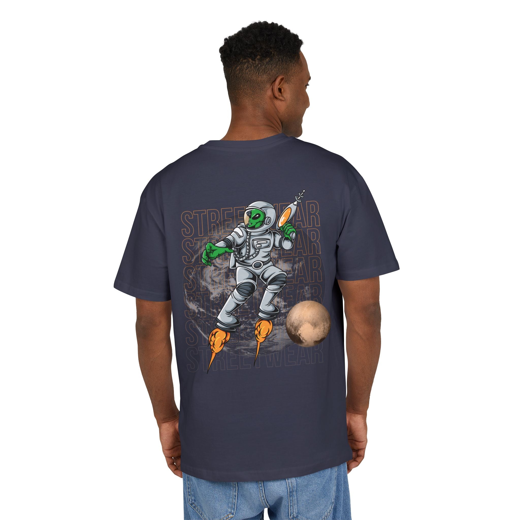 Cosmic Alien Tee, Unisex Oversized Graphic Shirt