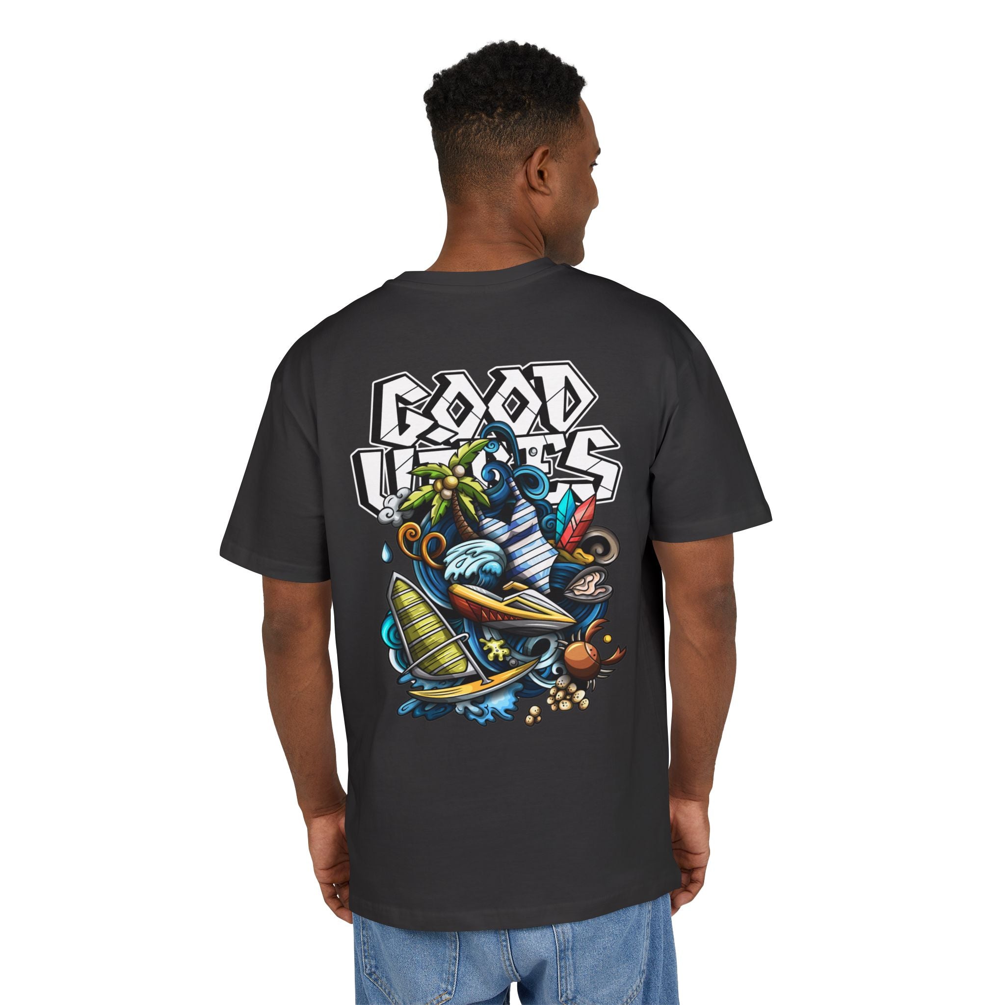 Lebhaftes Grafik-T-Shirt – Unisex Heavy Oversize