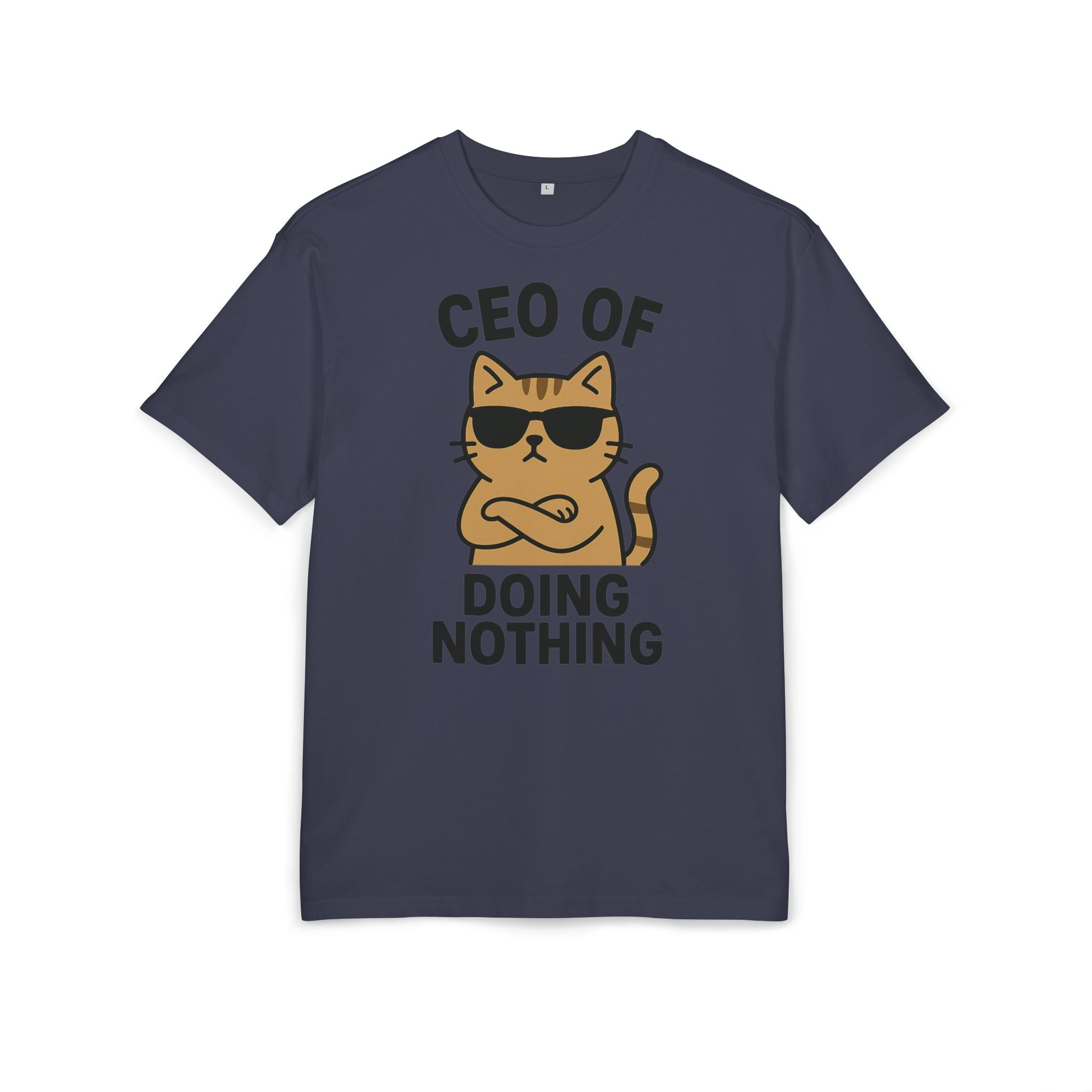 Lustiges Katzen T-Shirt, Unisex Heavy Oversize T-Shirt, CEO of Doing Nothing