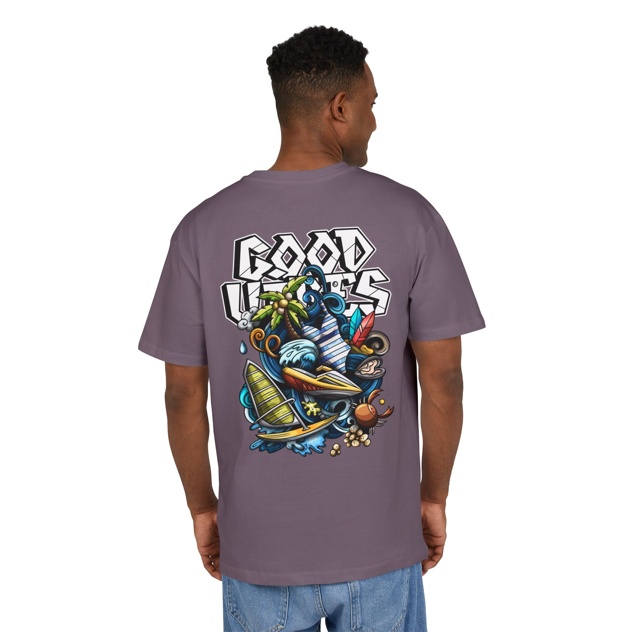 Lebhaftes Grafik-T-Shirt – Unisex Heavy Oversize