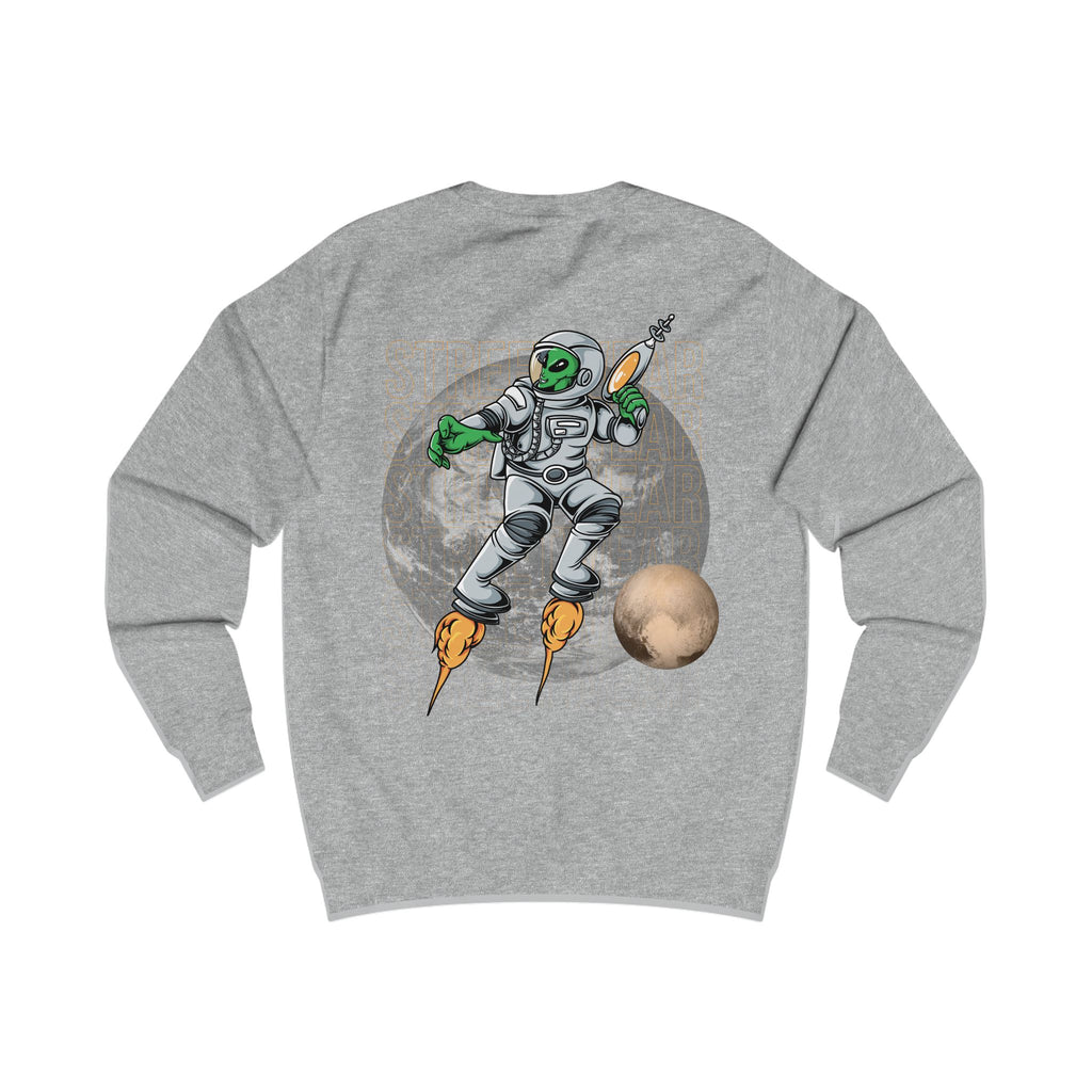 Cosmic Adventure Unisex Sweatshirt, Space Crew, Alien Design