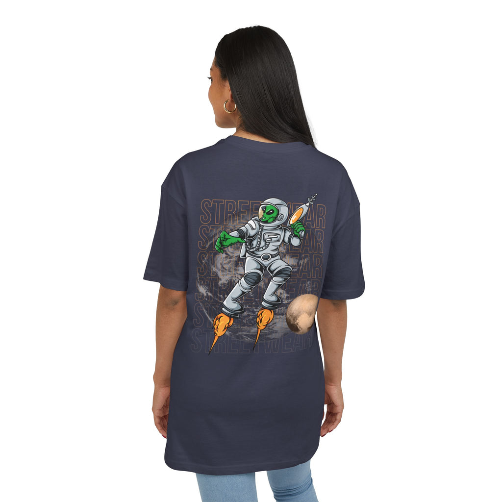 Cosmic Alien Tee, Unisex Oversized Graphic Shirt