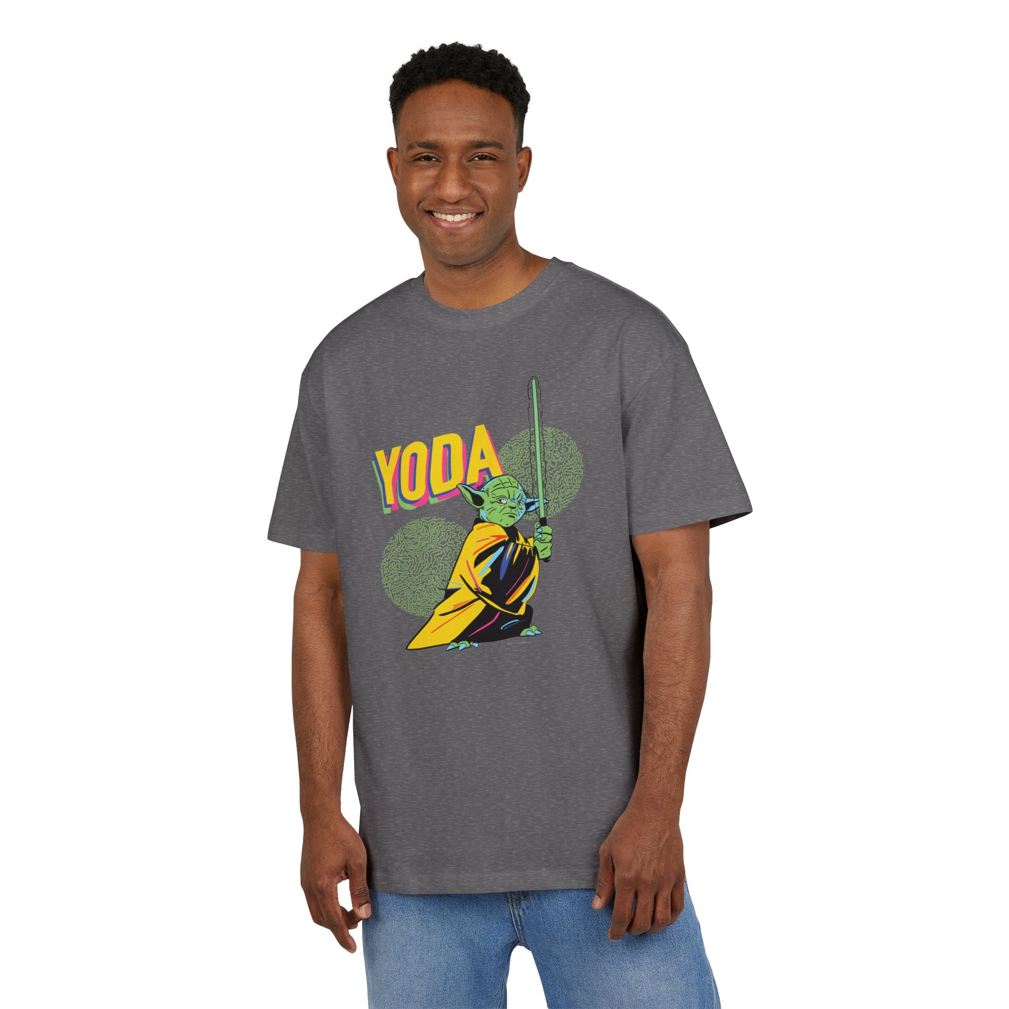 Yoda Inspired Unisex Heavy Oversize T-shirt