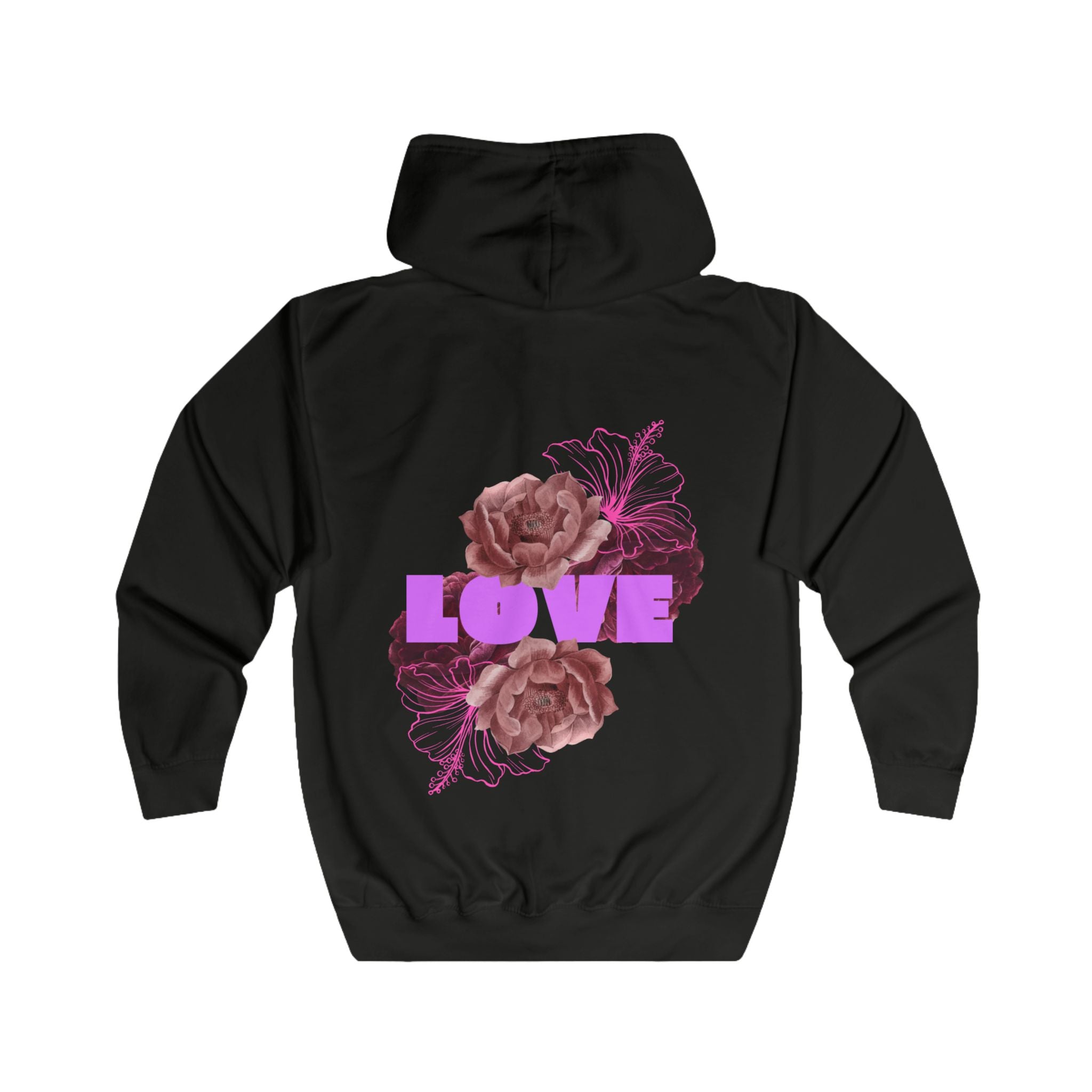 Romantic Floral Love Zipp-Hoodie