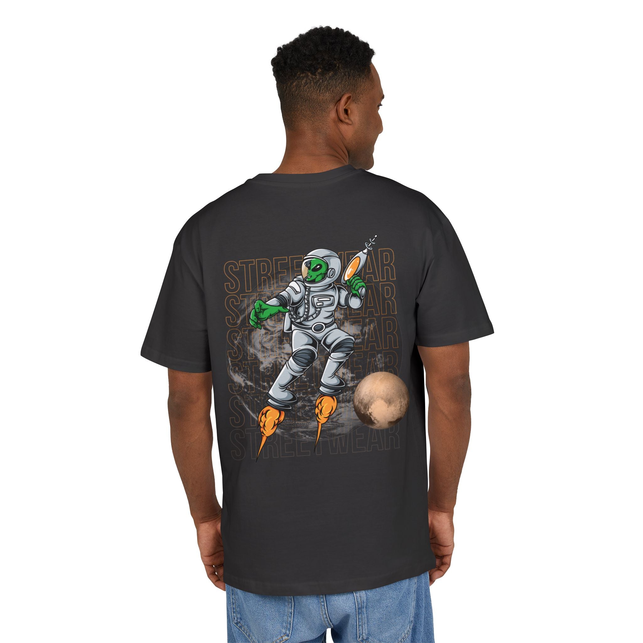 Cosmic Alien Tee, Unisex Oversized Graphic Shirt