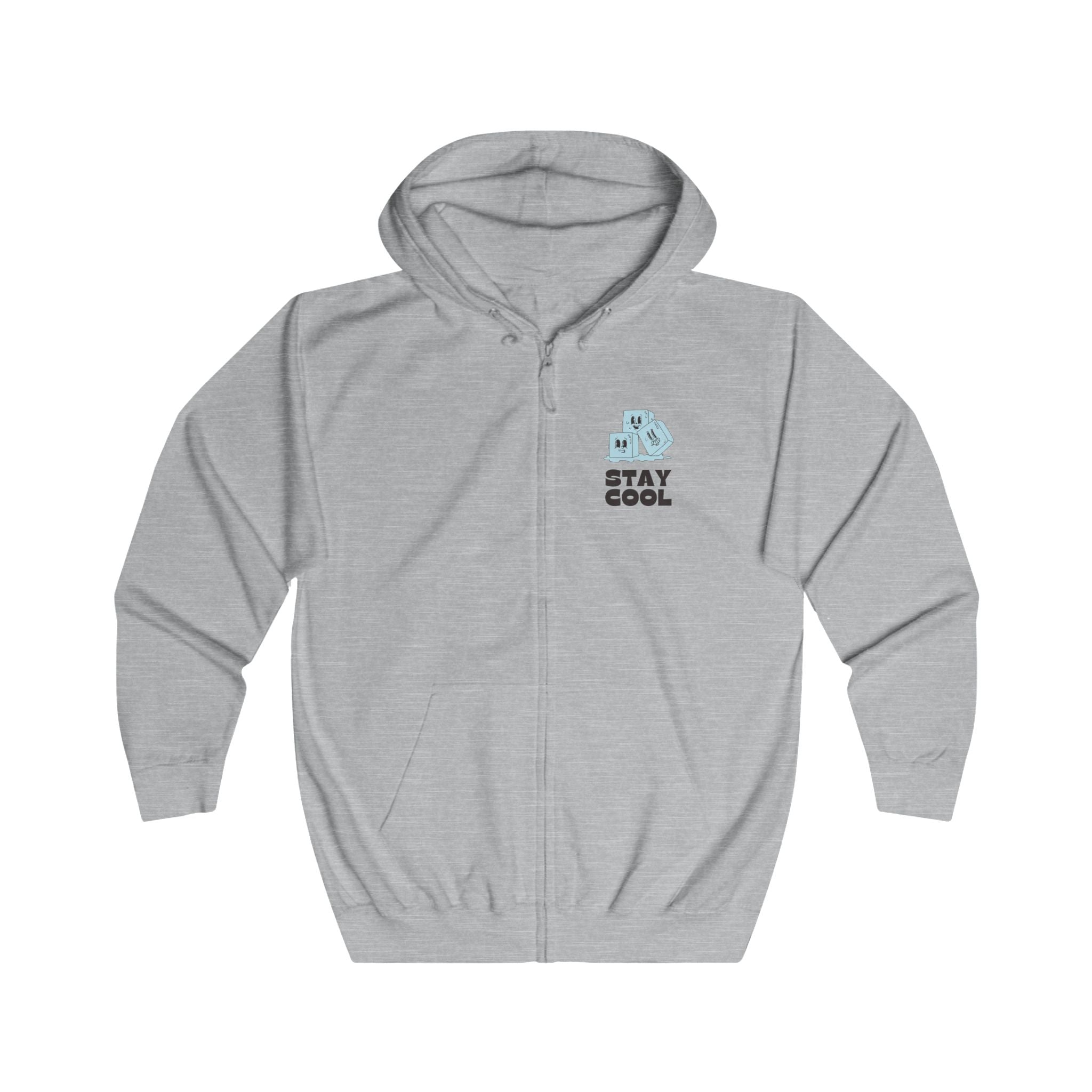 Unisex Full Zip Hoodie Stay Cool