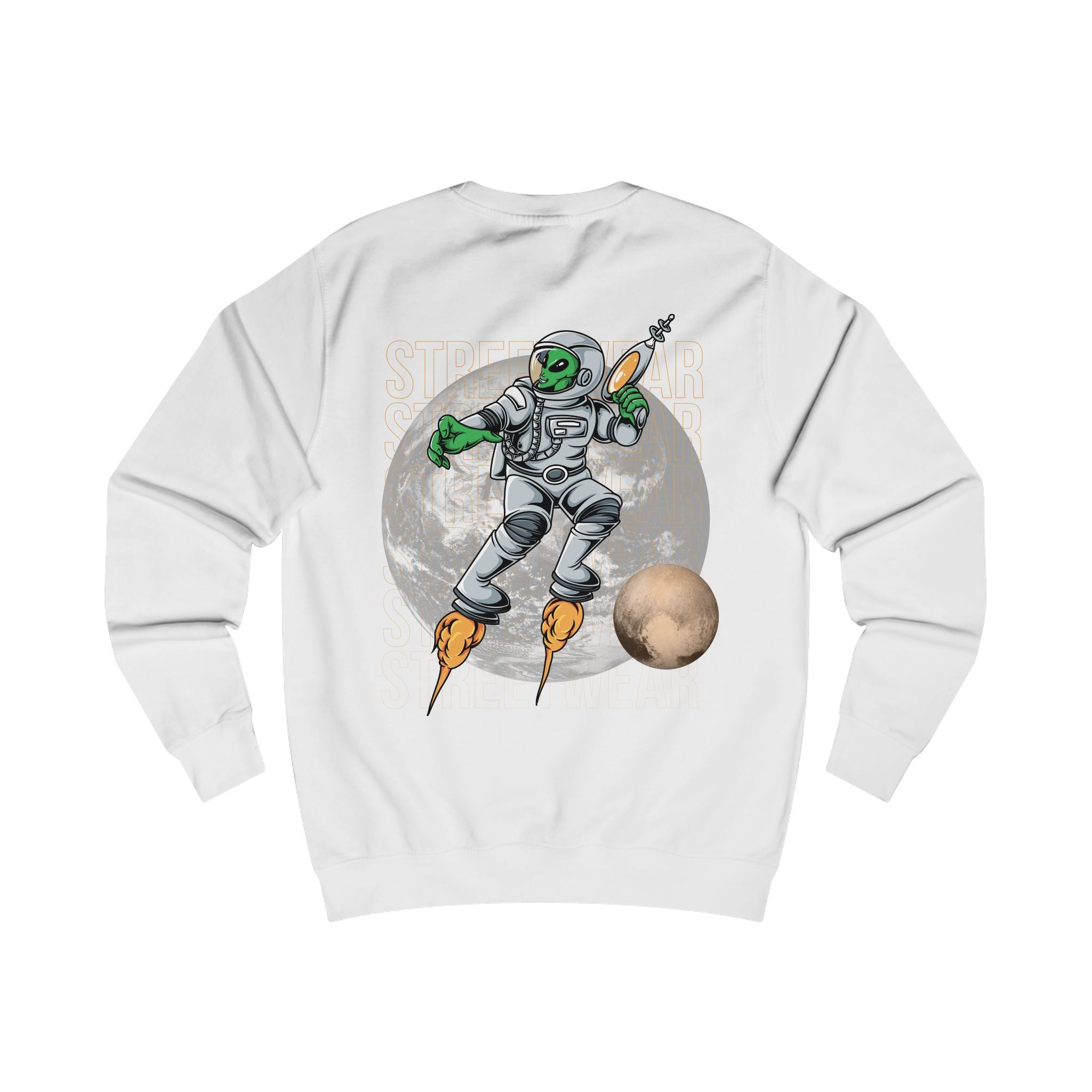 Cosmic Adventure Unisex Sweatshirt, Space Crew, Alien Design