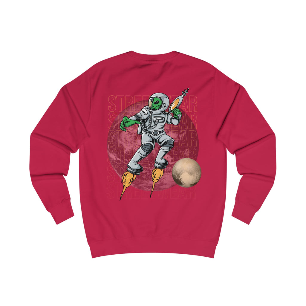 Cosmic Adventure Unisex Sweatshirt, Space Crew, Alien Design