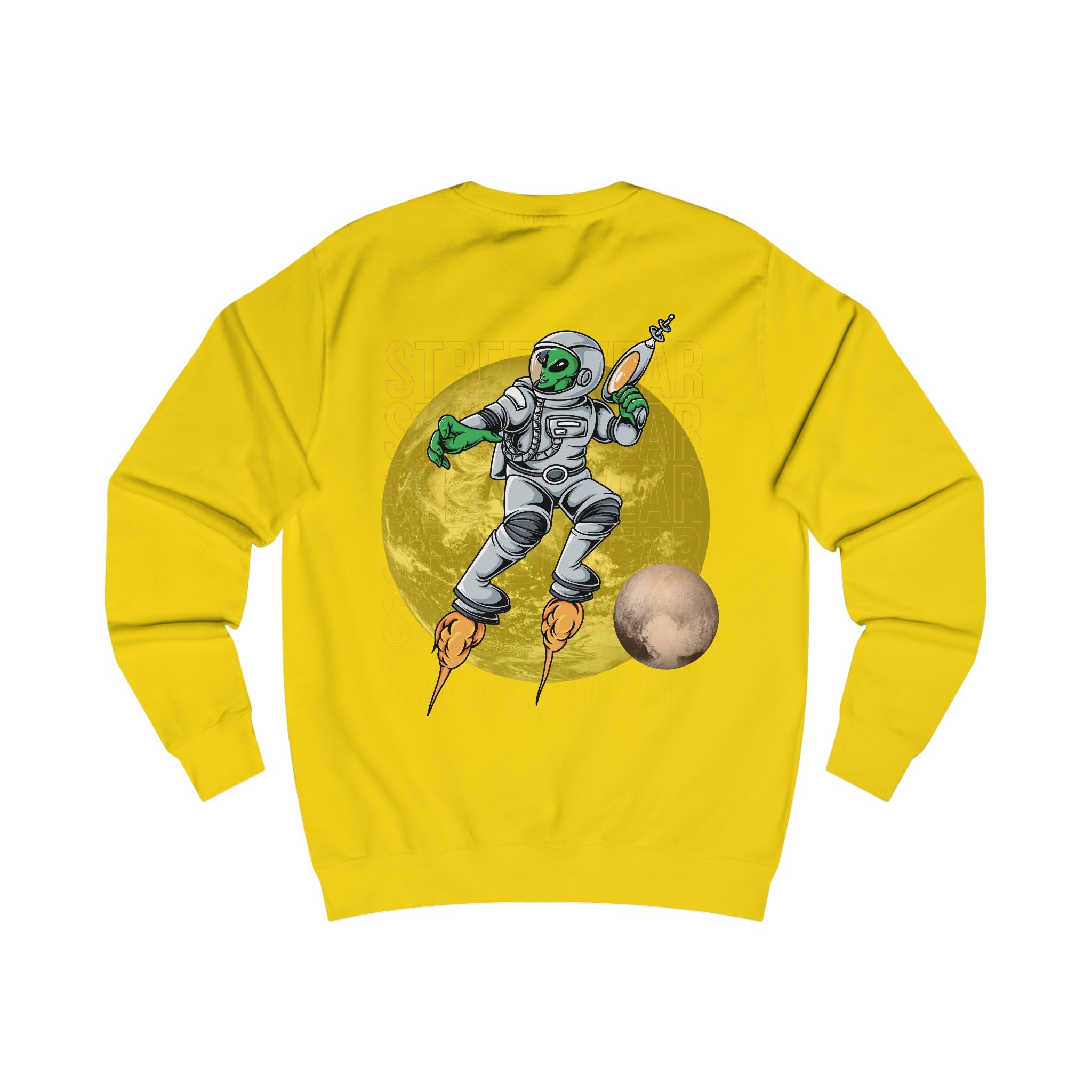 Cosmic Adventure Unisex Sweatshirt, Space Crew, Alien Design