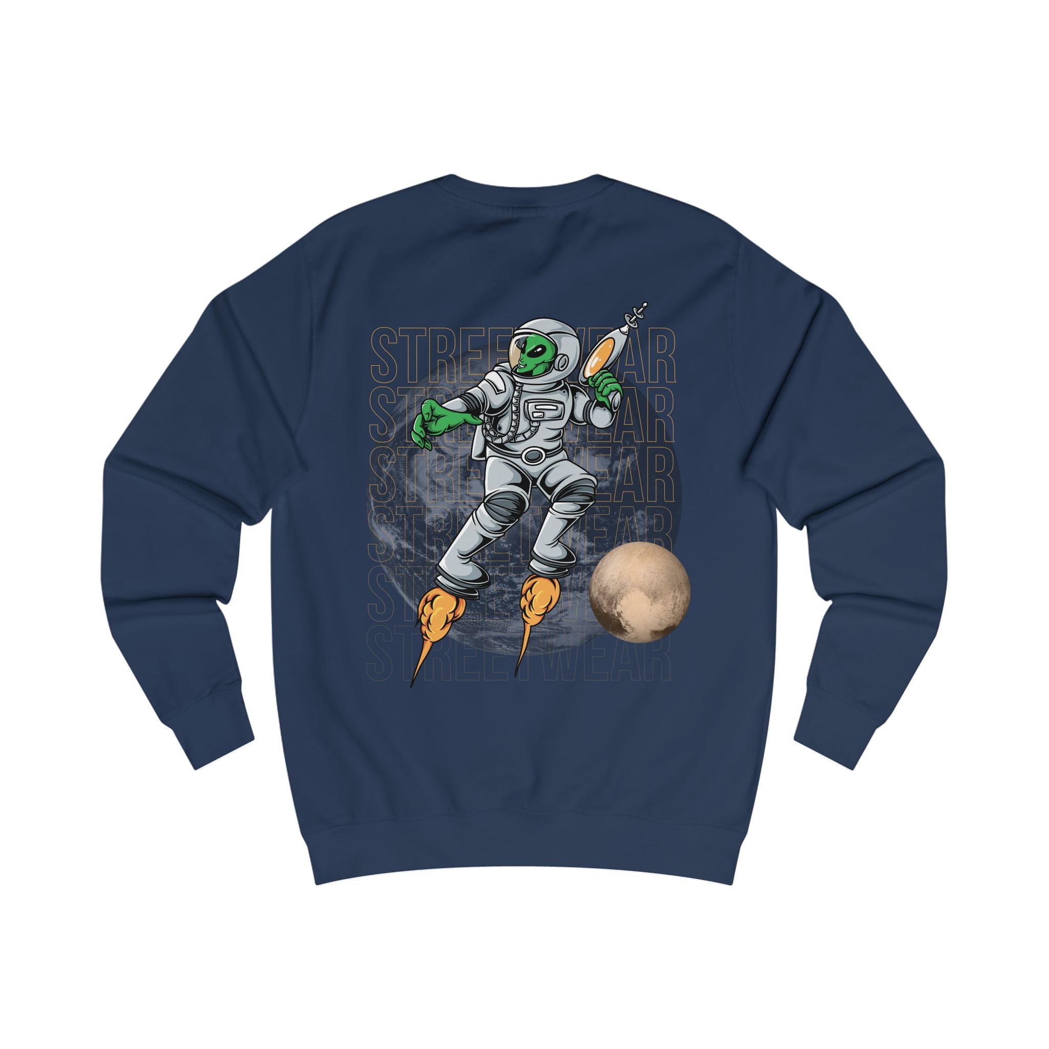 Cosmic Adventure Unisex Sweatshirt, Space Crew, Alien Design