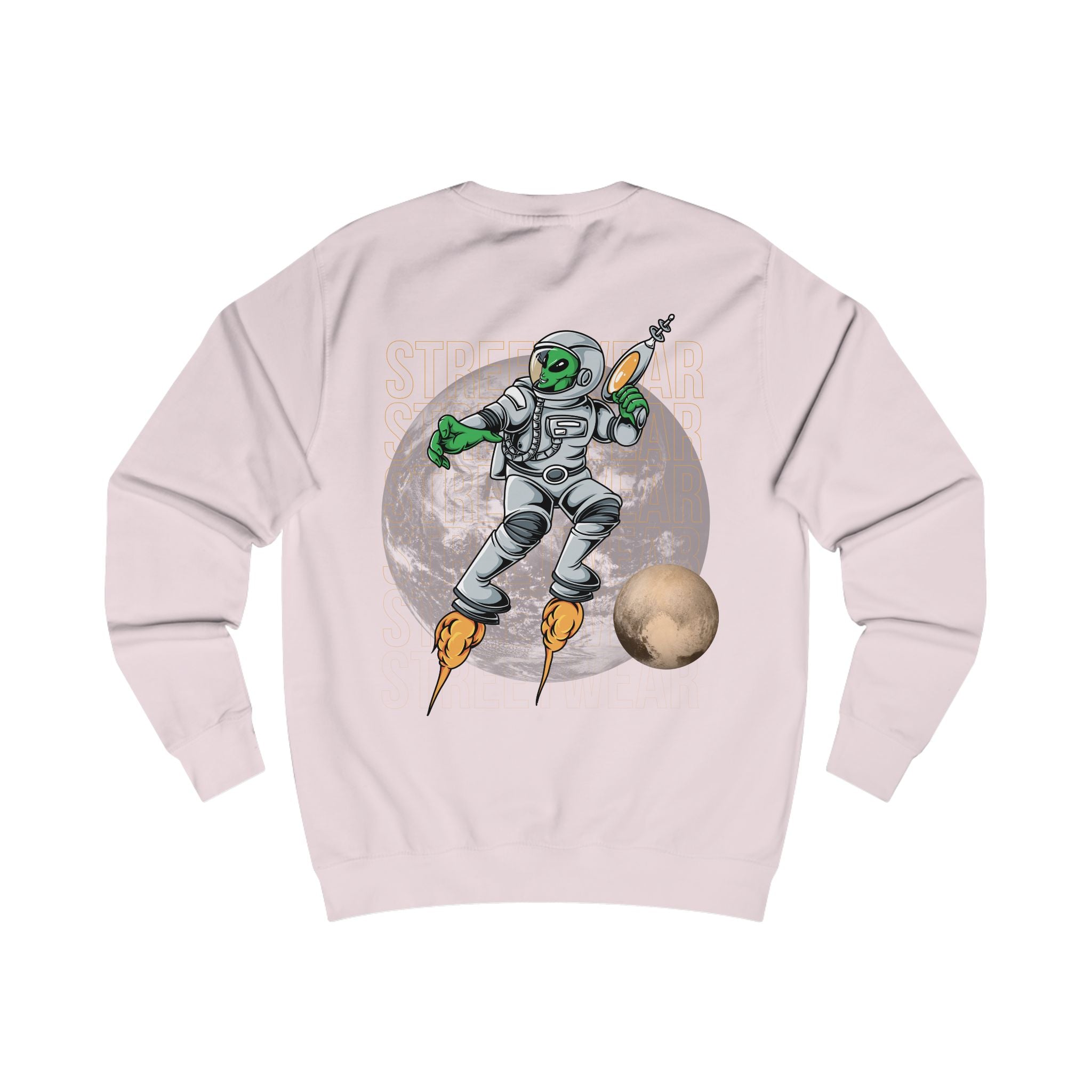 Cosmic Adventure Unisex Sweatshirt, Space Crew, Alien Design