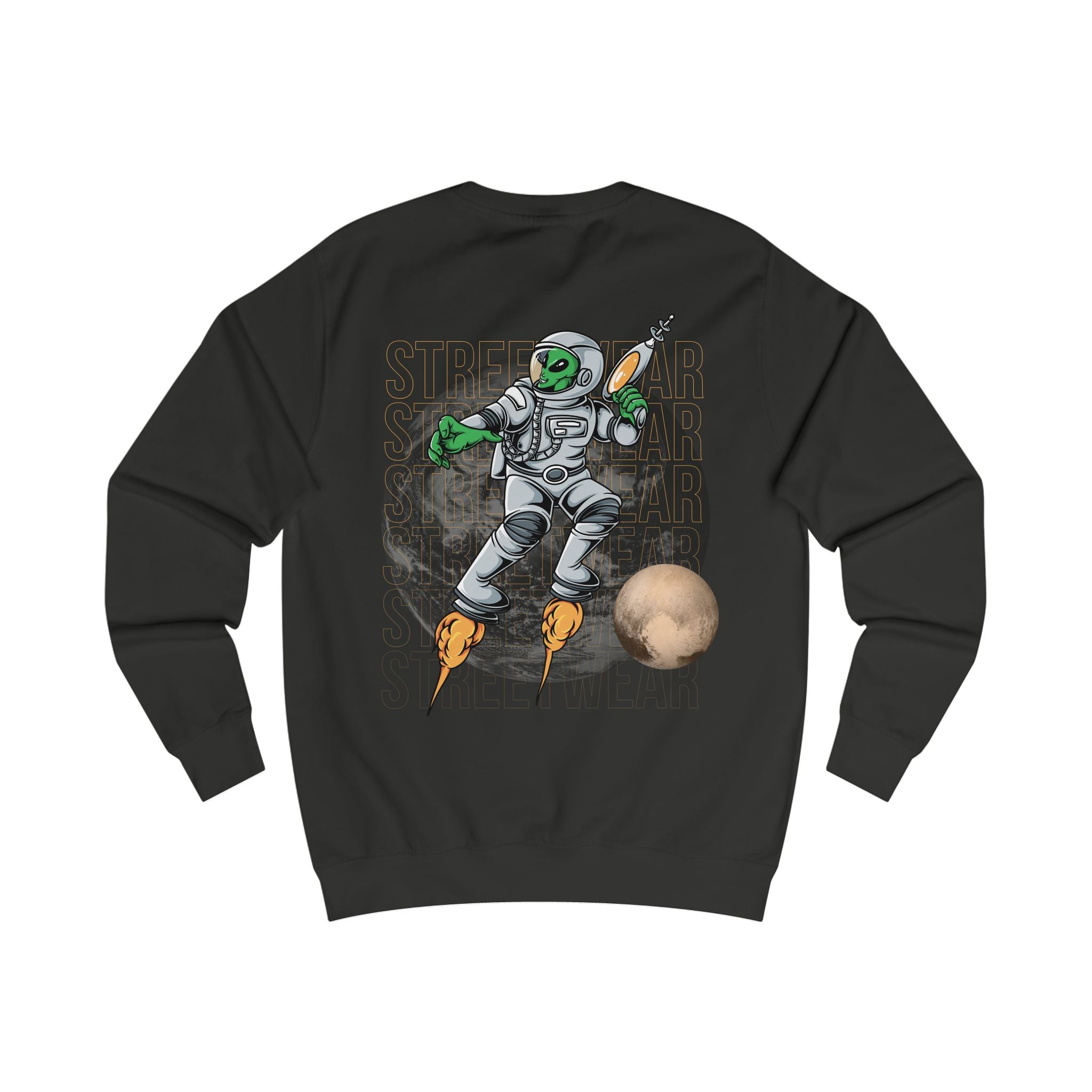 Cosmic Adventure Unisex Sweatshirt, Space Crew, Alien Design